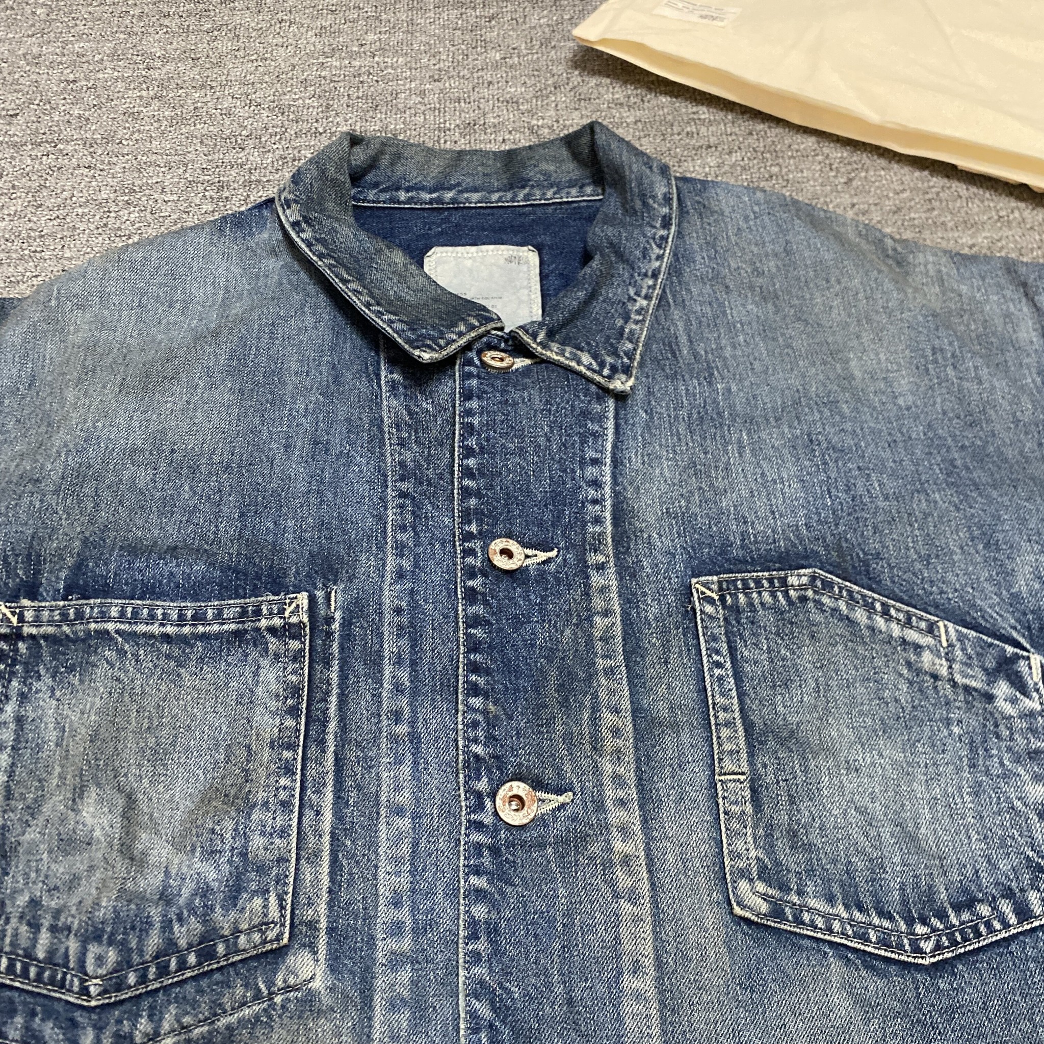 MADNESS 24ss Railroad Denim Jacket — back