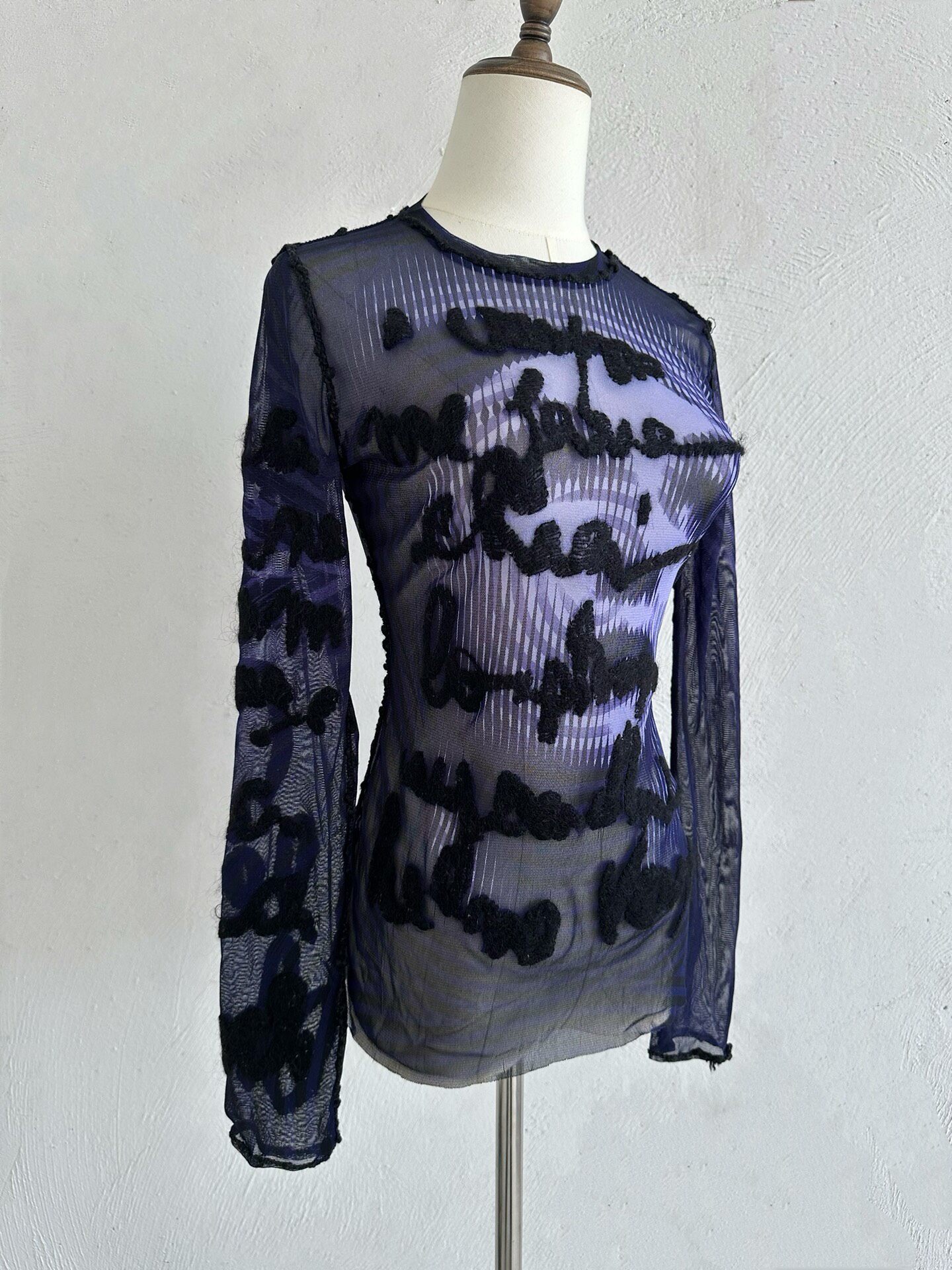 Jean Paul Gaultier Vintage Mesh Top — detail