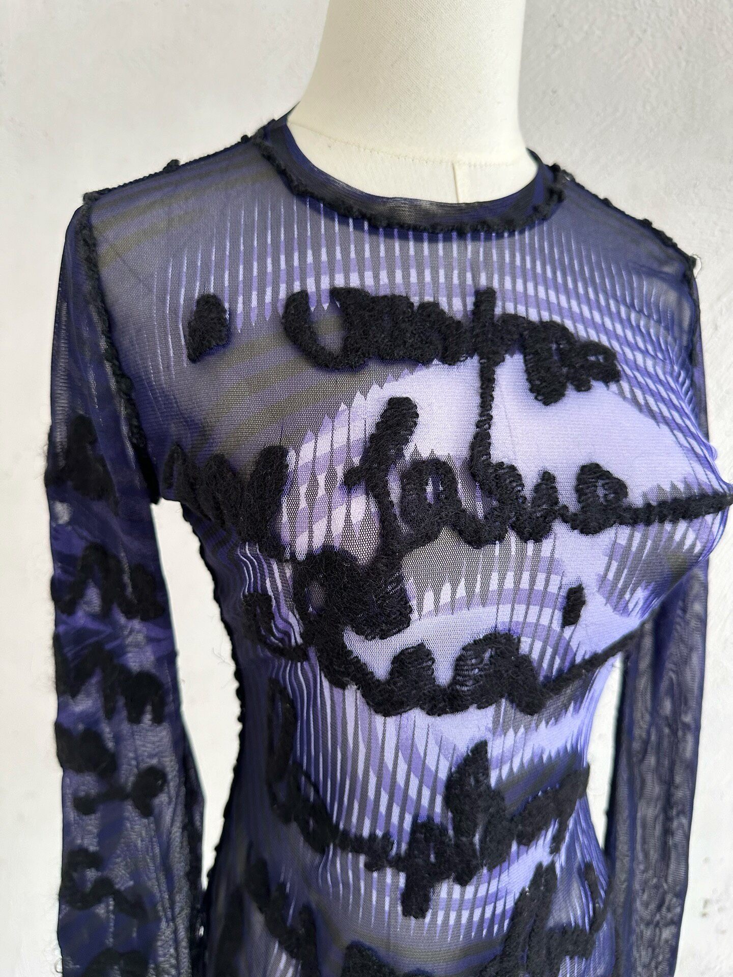 Jean Paul Gaultier Vintage Mesh Top — back