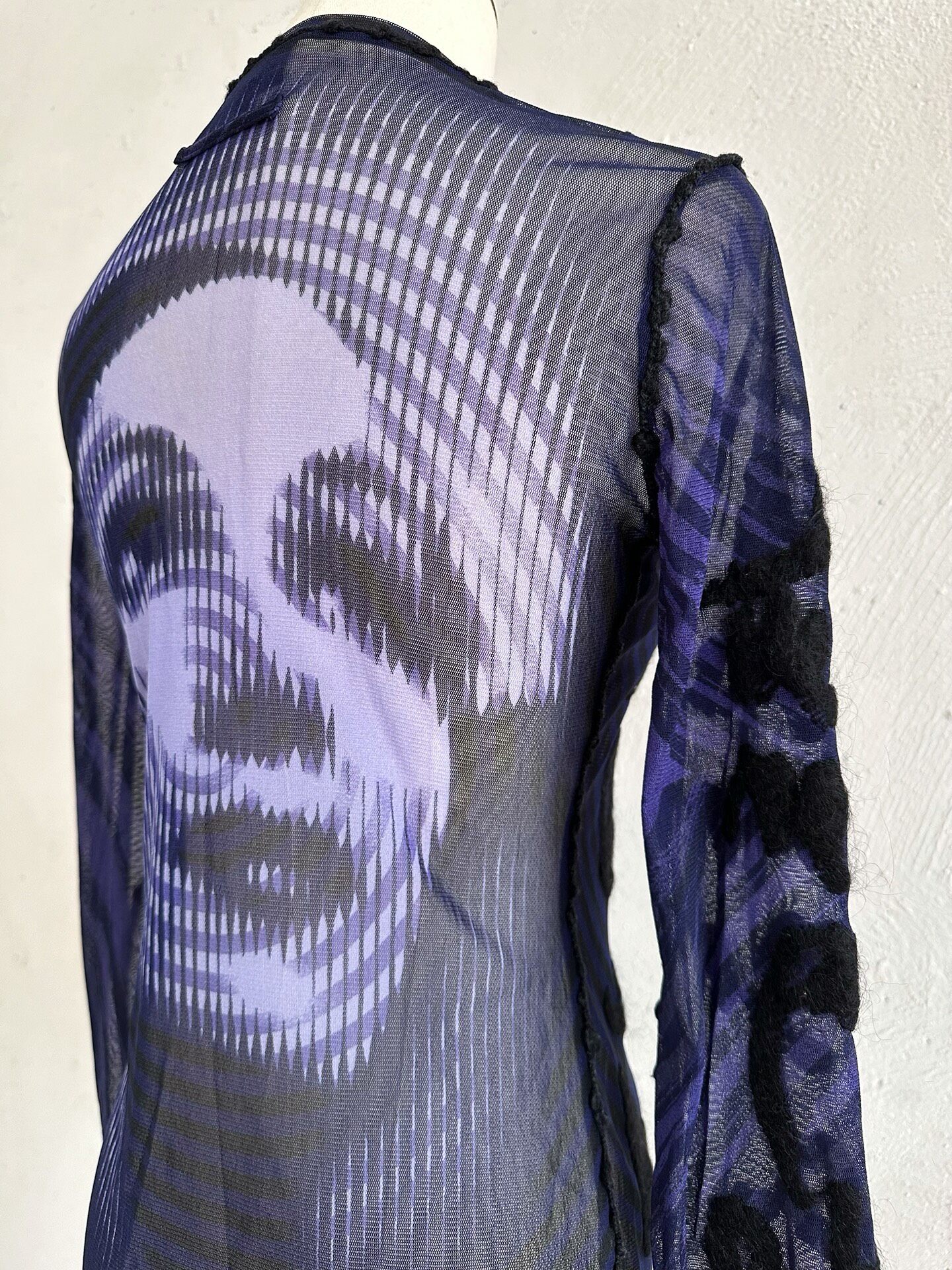 Jean Paul Gaultier Vintage Mesh Top — label