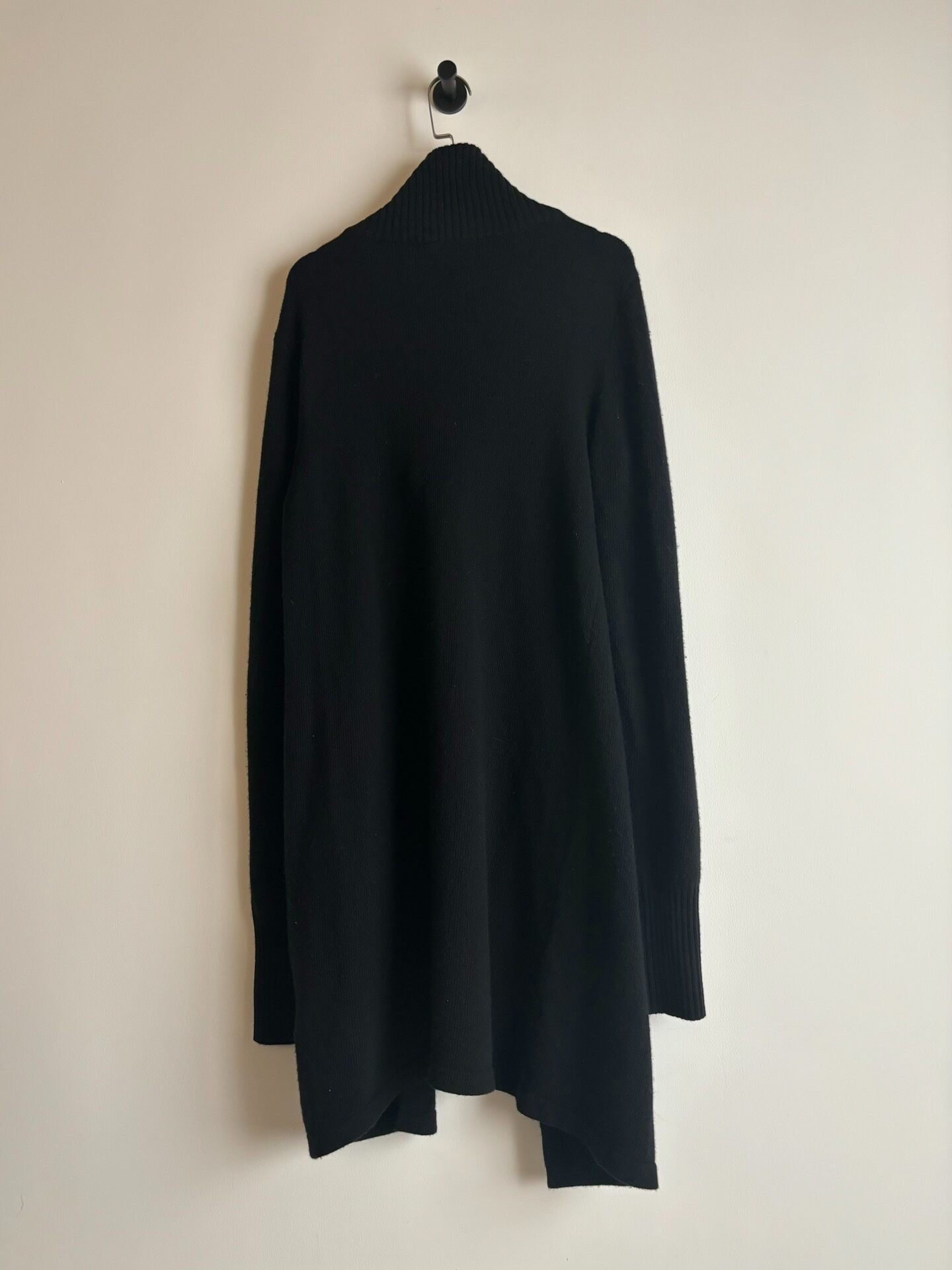 Ann Demeulemeester Paperclip Wool Coat — label