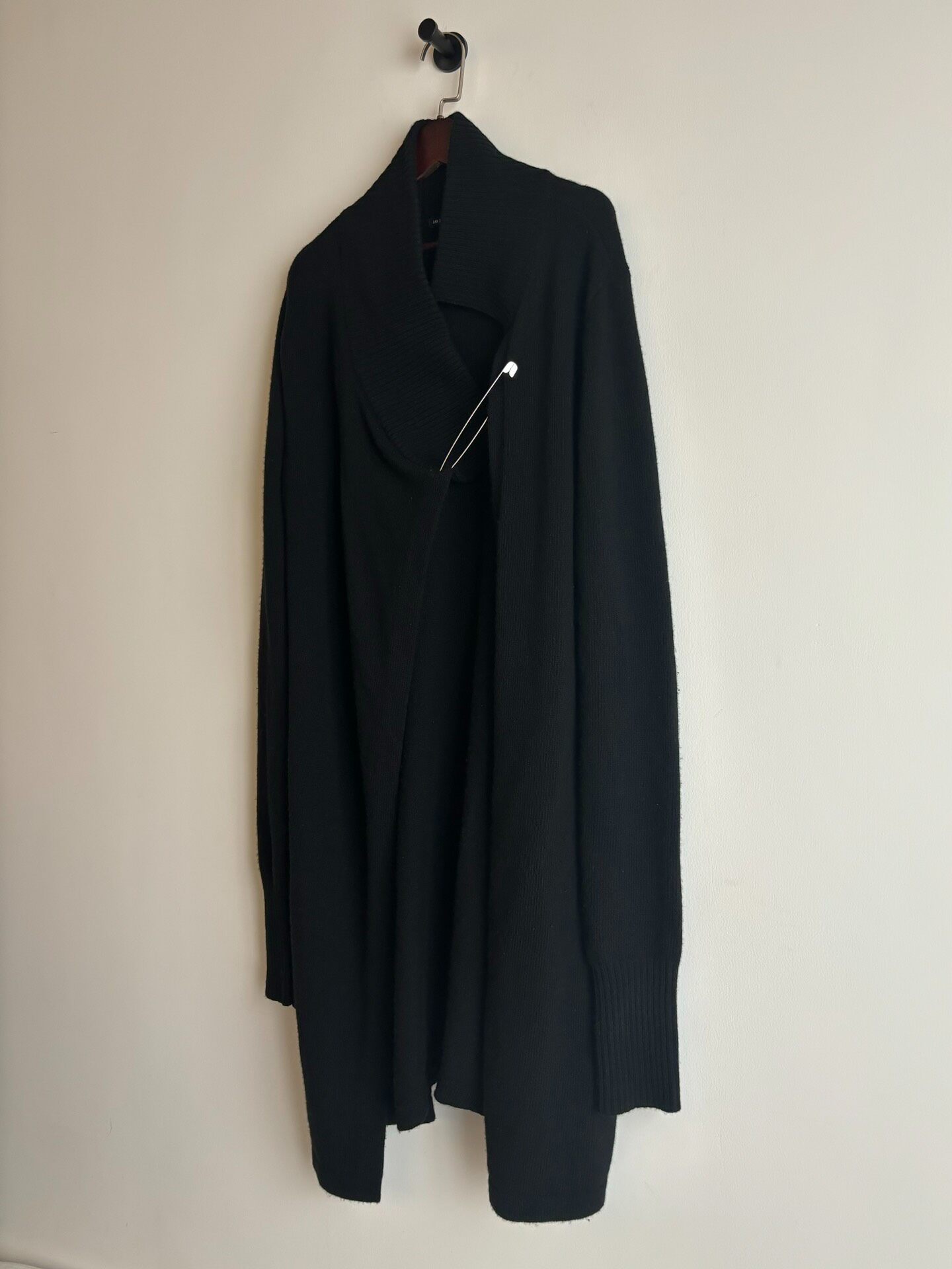 Ann Demeulemeester Paperclip Wool Coat — back