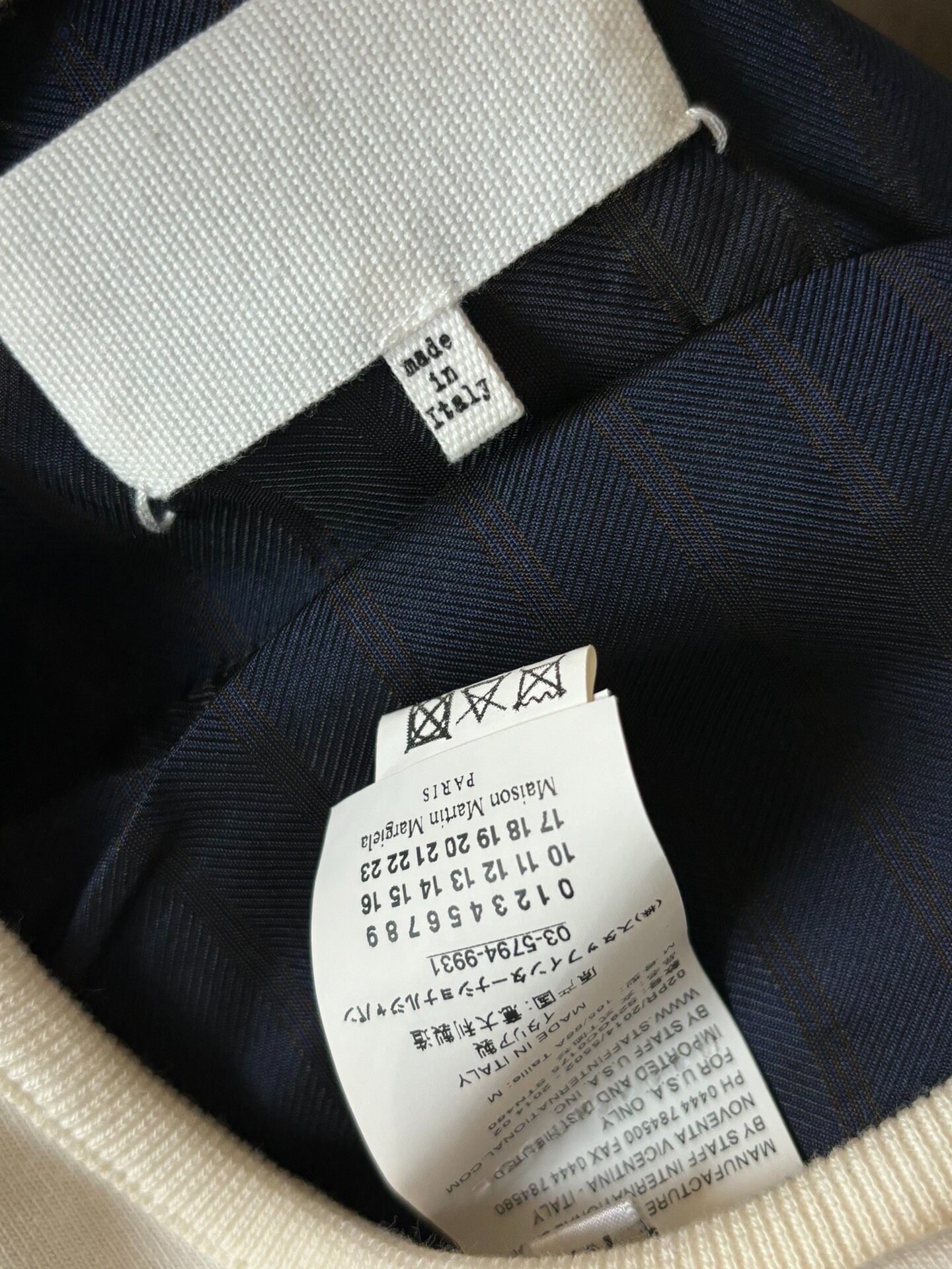 Maison Martin Margiela F/W14 Harris Tweed T-shirt — back