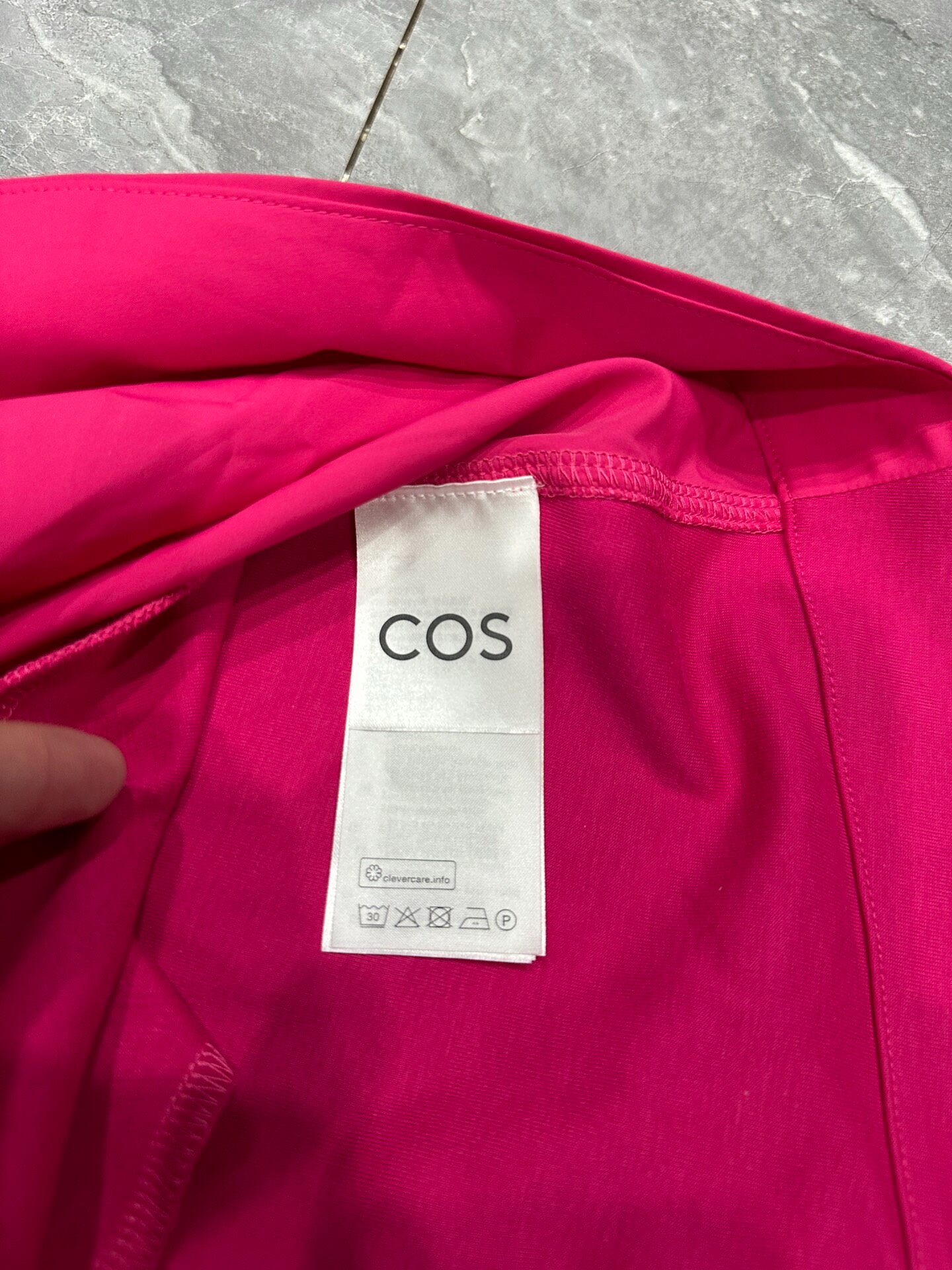 COS Pink Sleeveless Slip Dress — back