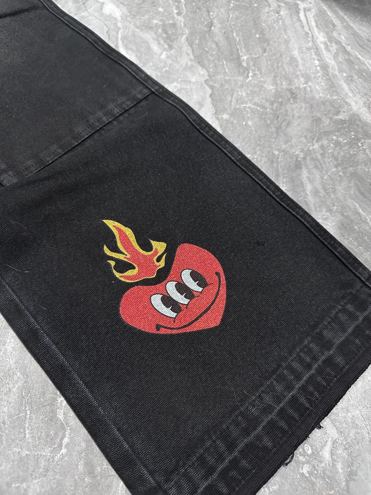 Simpsons Carhartt Inspired Wide-Leg Jeans — back