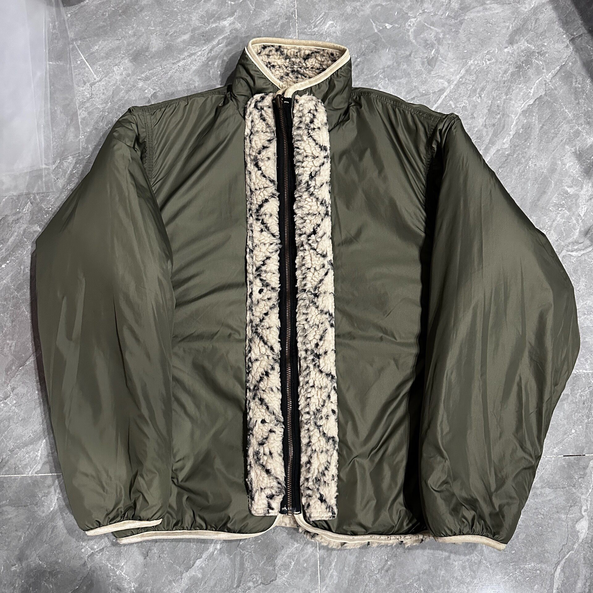 Kapital Reversible Sherpa Jacket — front