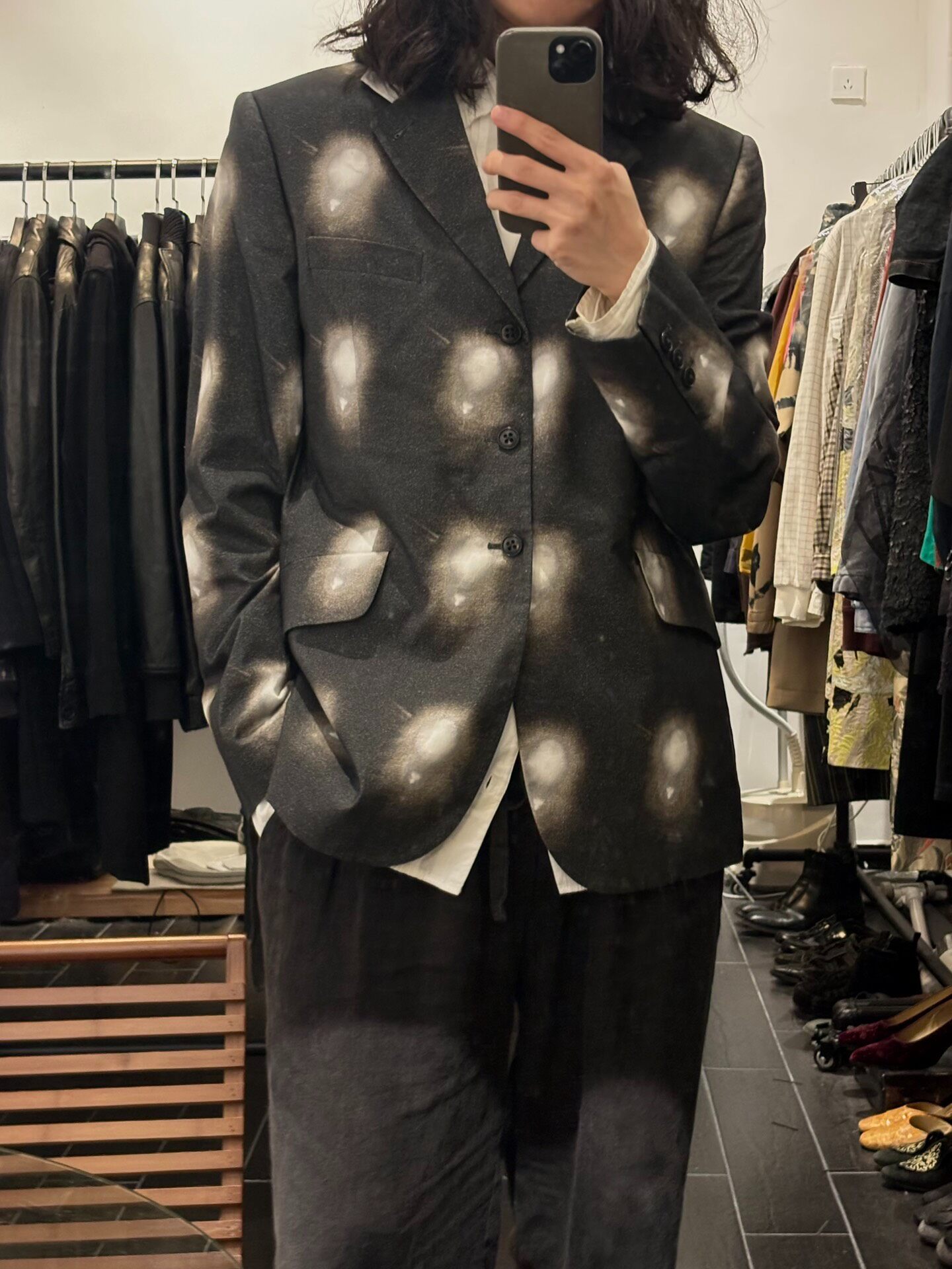 Ann Demeulemeester Bulb Print Jacket — front