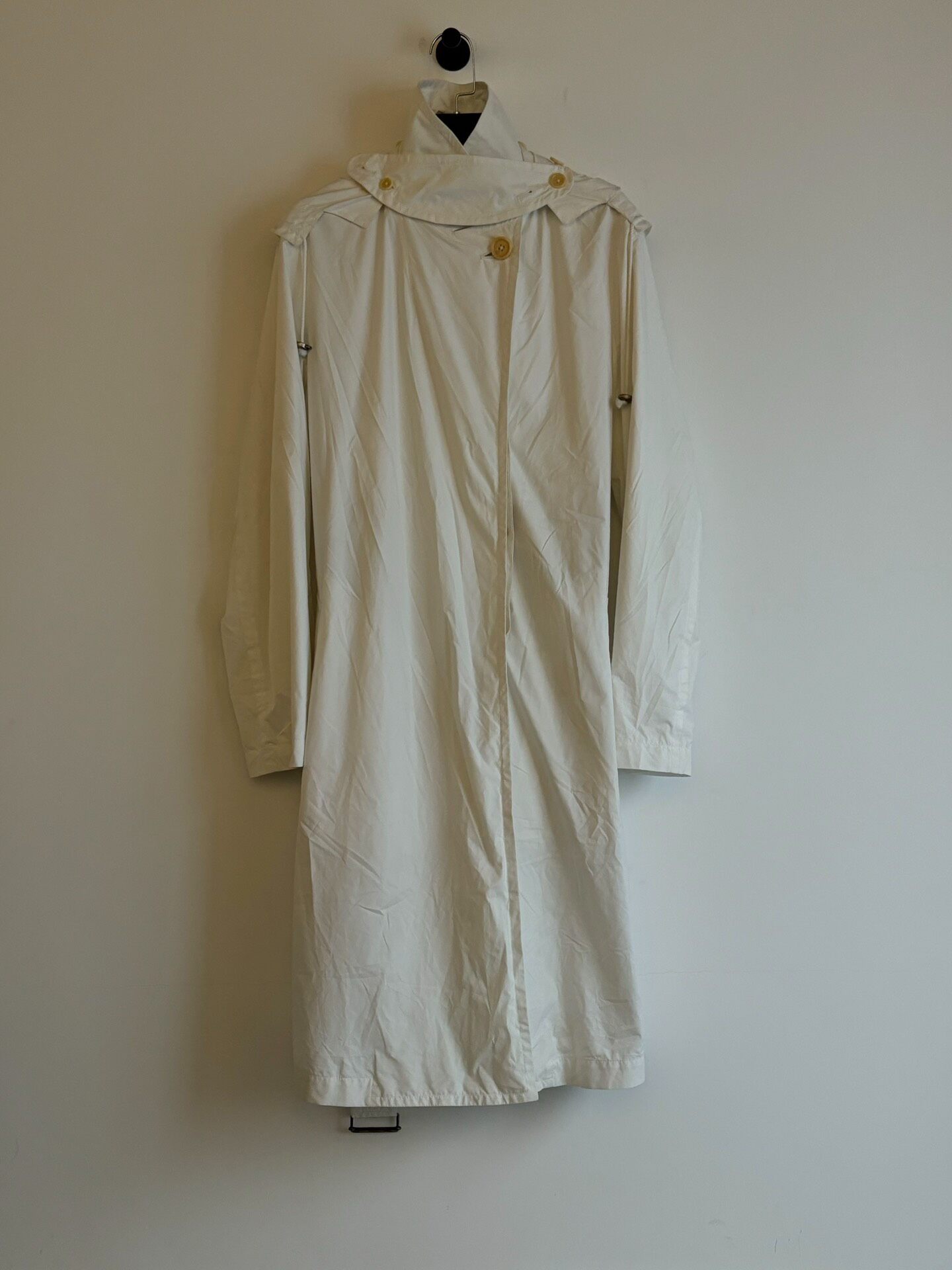 Ann Demeulemeester Wrap Collar Trench Coat — back