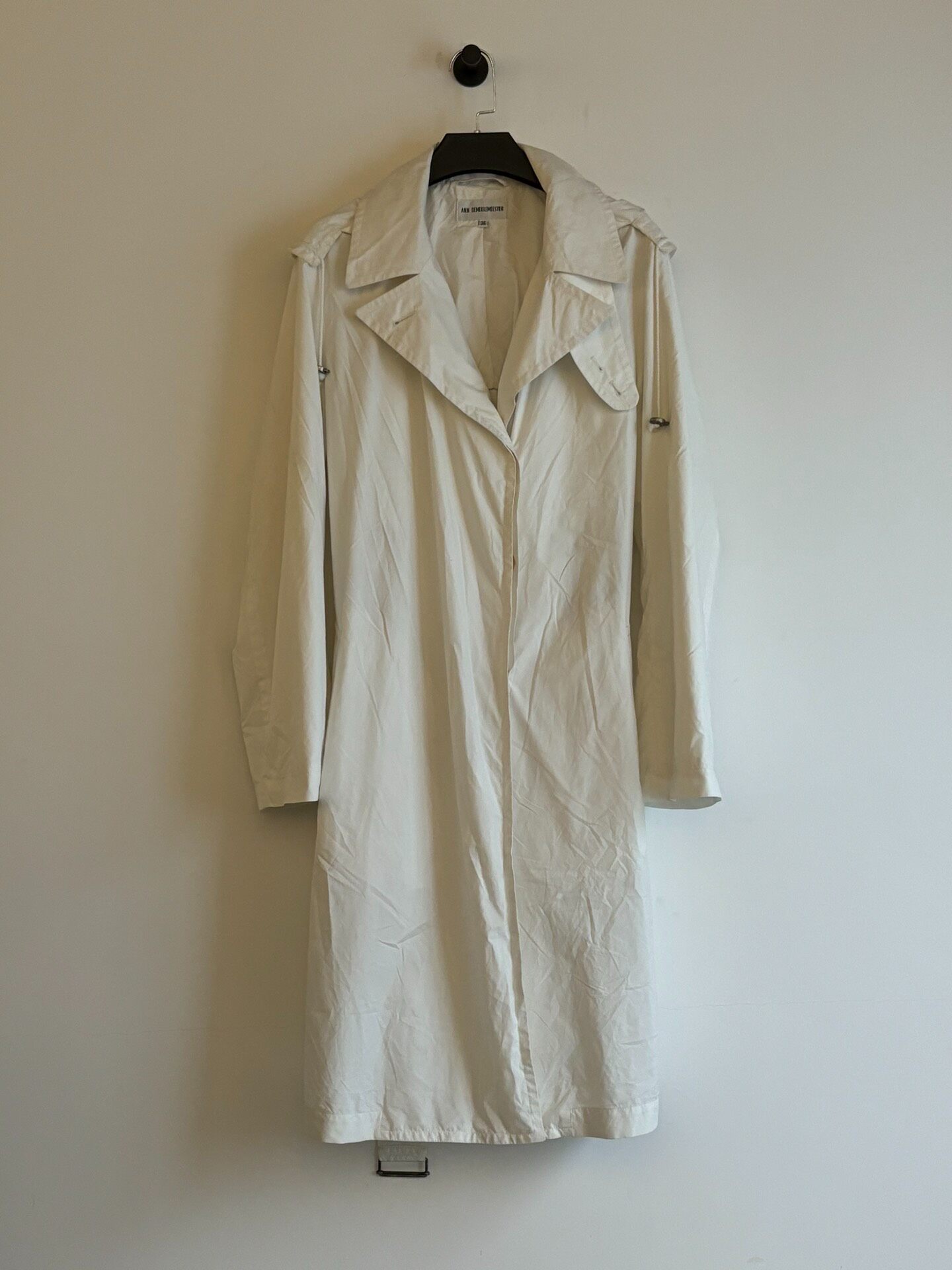 Ann Demeulemeester Wrap Collar Trench Coat