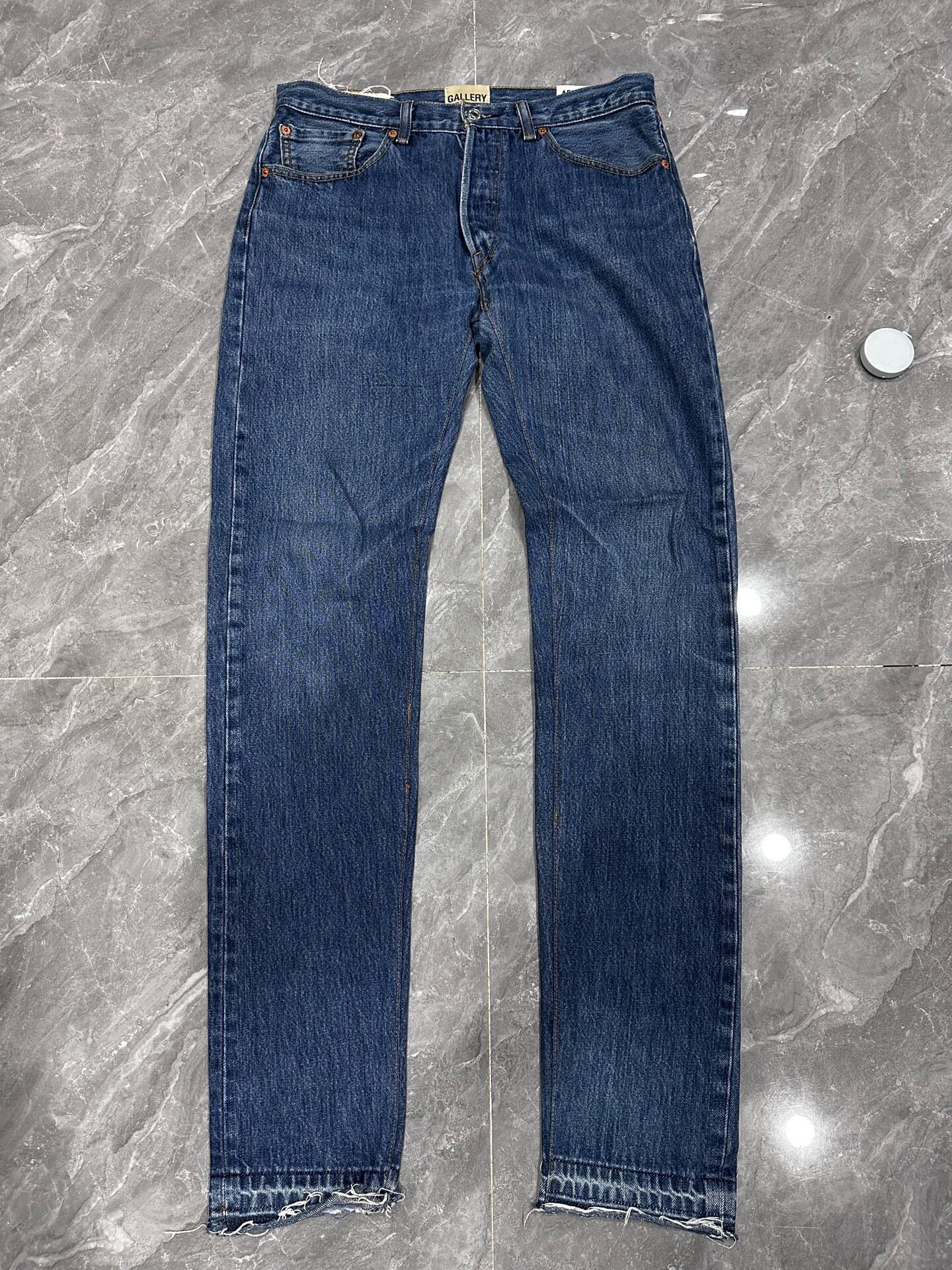 Gallery Dept Dark Blue Frayed Jeans