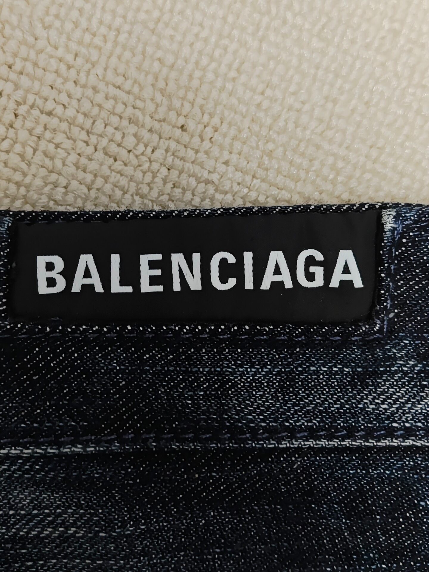 Balenciaga 23Winter Deconstructed Jeans — back