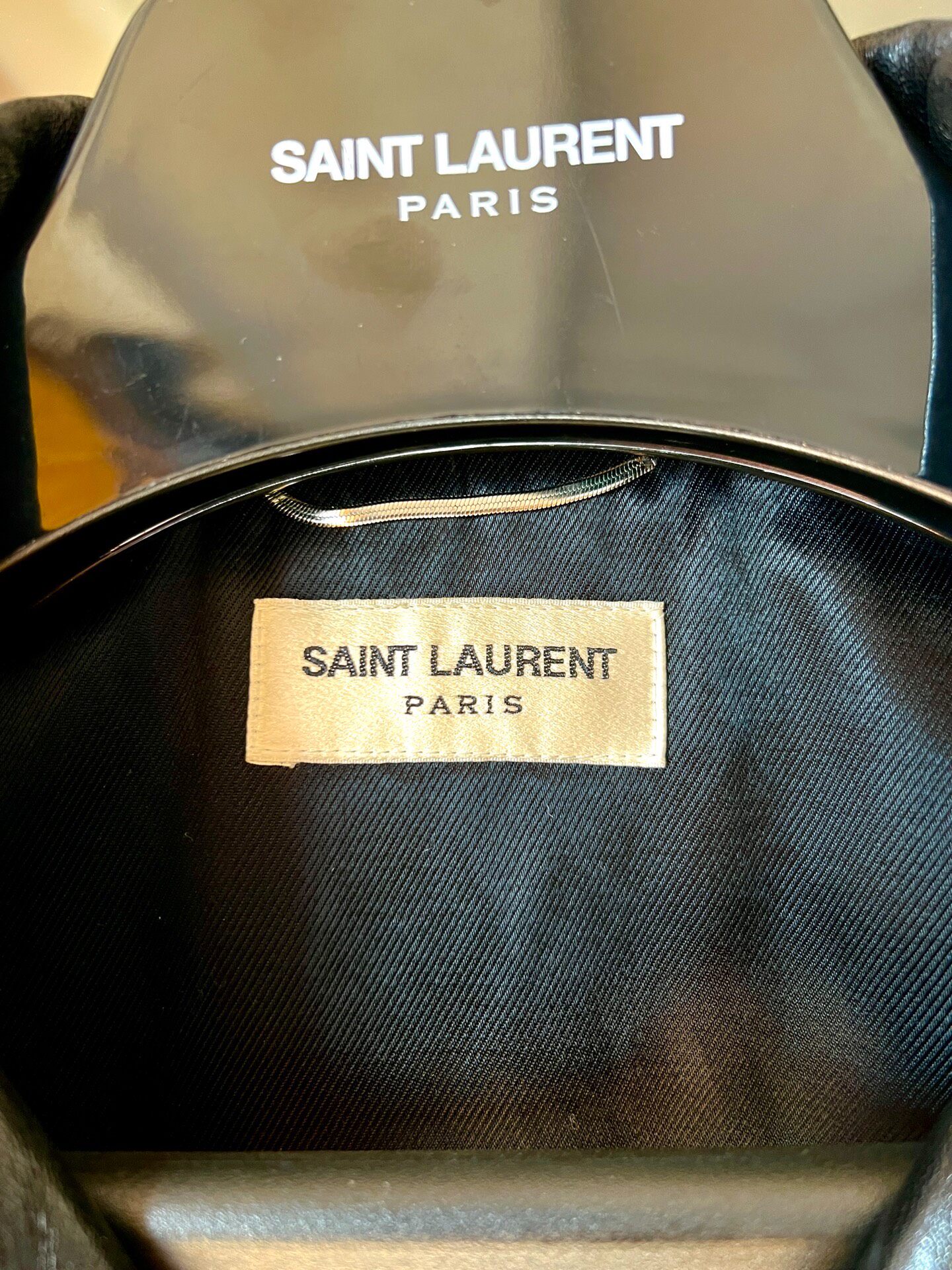 Saint Laurent 13FW L01 Lambskin Biker Jacket — detail