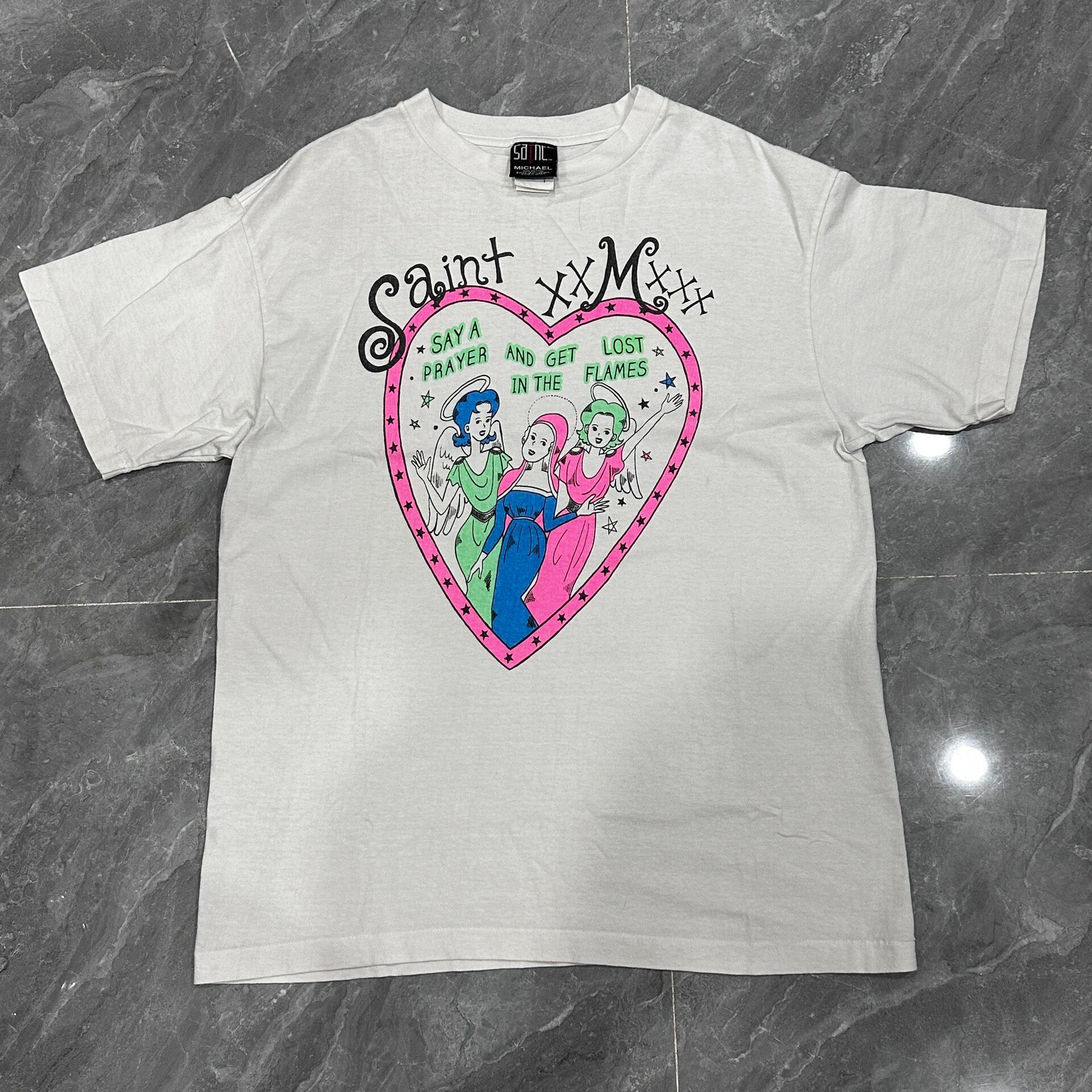 Saint Michael 2021 Heart Graphic White Tee