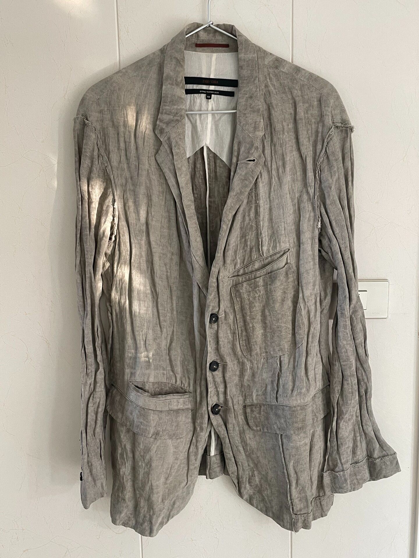 Ziggy Chen 20SS Metallic Thread Jacket