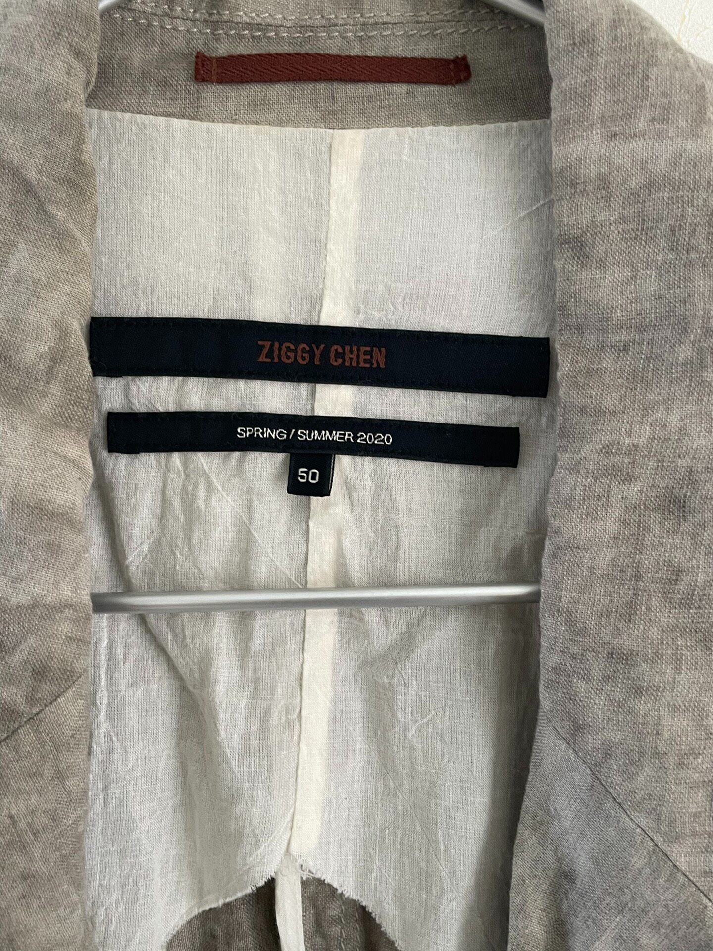 Ziggy Chen 20SS Metallic Thread Jacket — detail