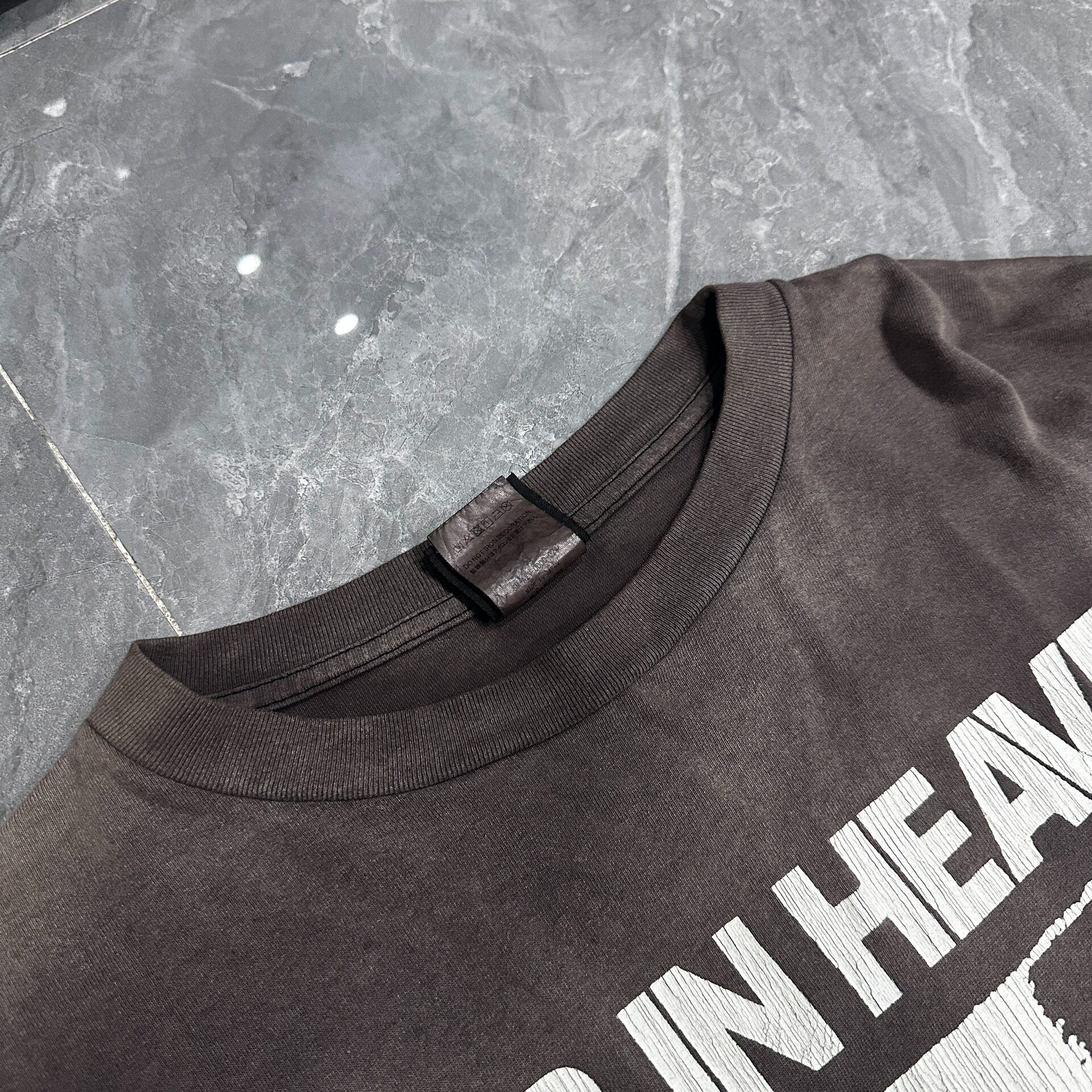 Saint Michael Eye Graphic Long Sleeve Shirt — detail