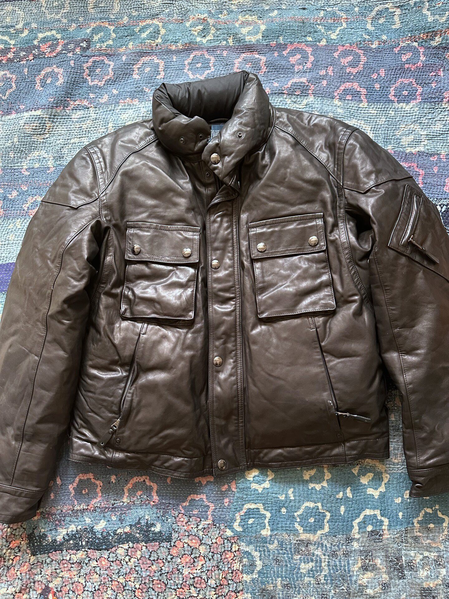 Polo Ralph Lauren RRL Leather Down Jacket