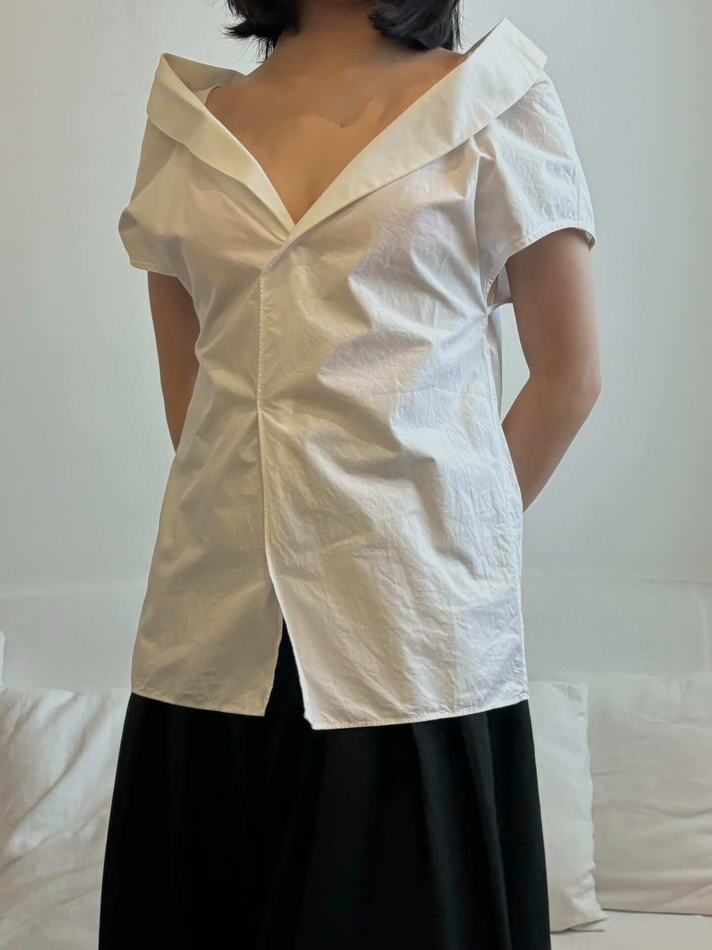 Maison Martin Margiela S/S15 Extended Collar Shirt — front