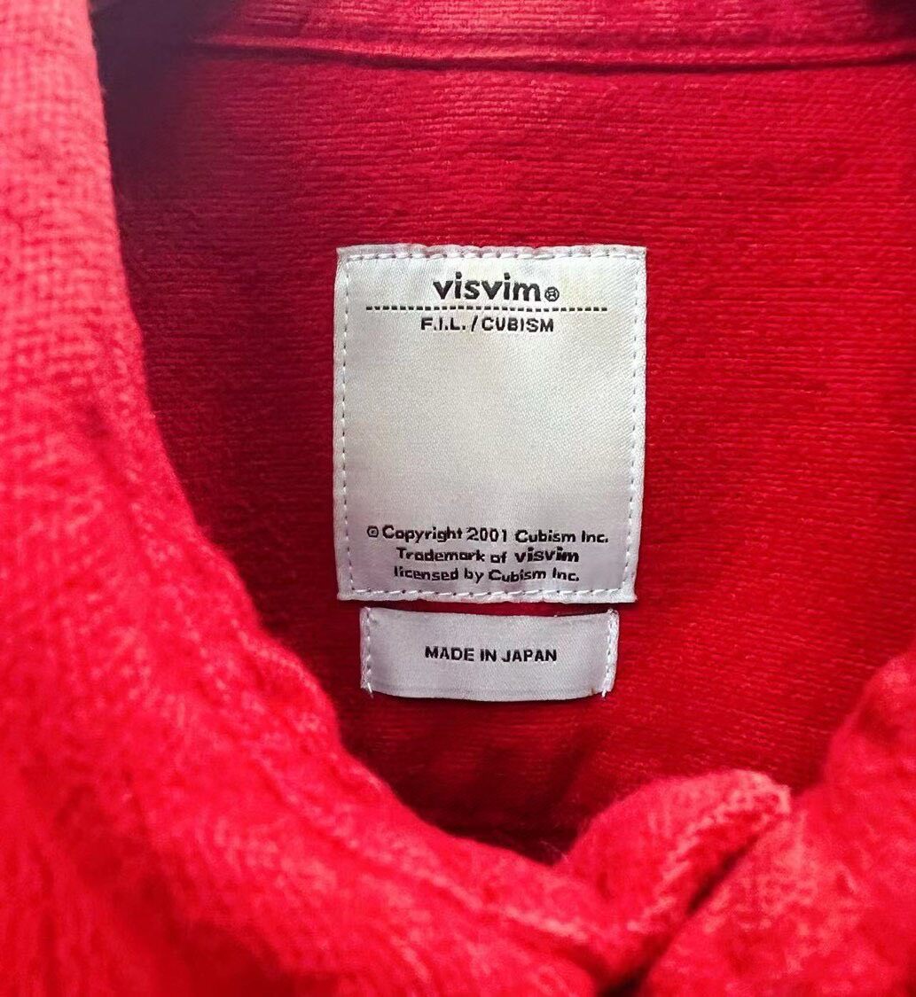 Visvim Black Elk Flannel Shirt — label