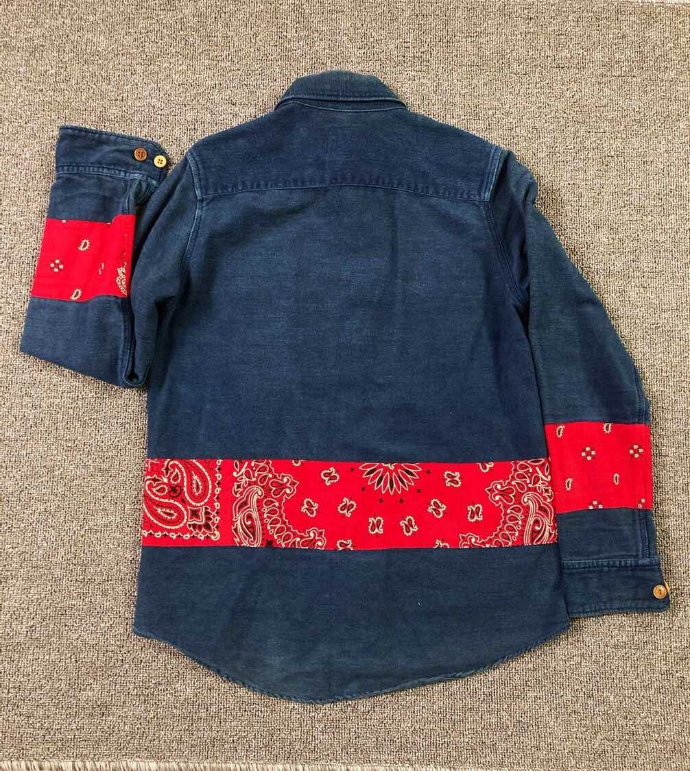 Visvim ICT Paisley Denim Shirt — front