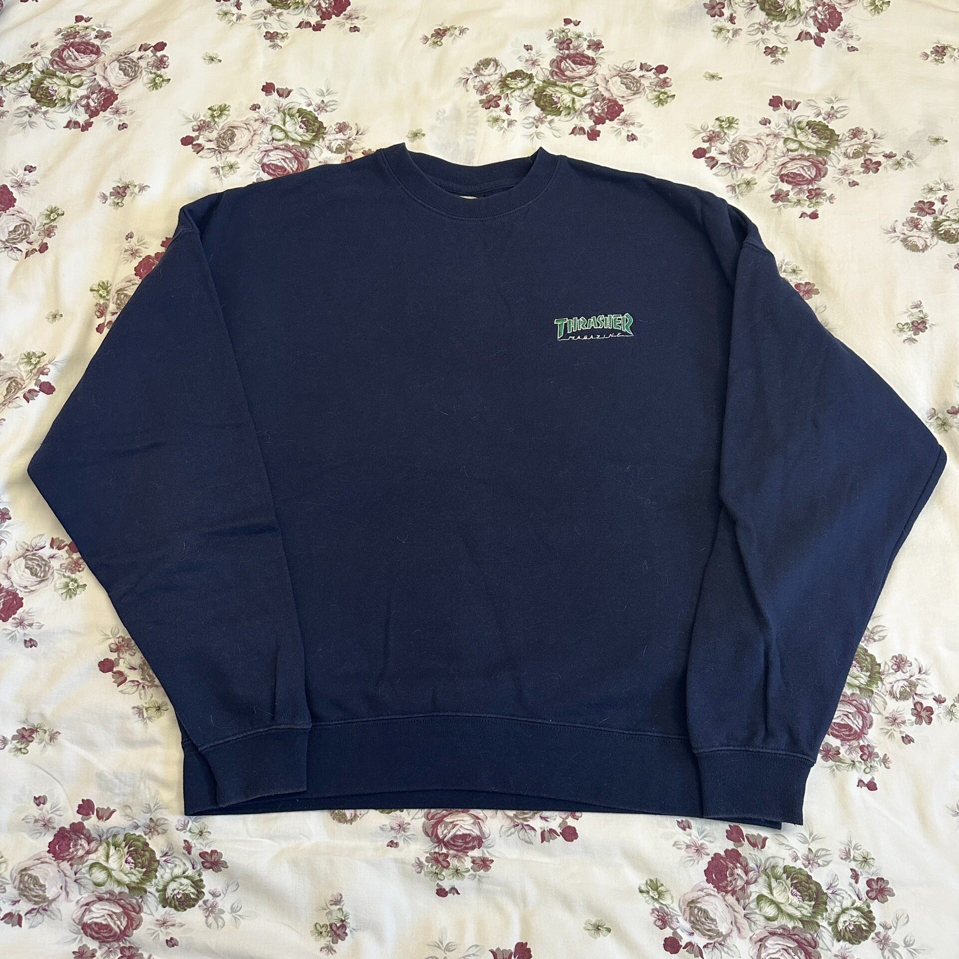 Thrasher x Freakstore Navy Crewneck Sweatshirt