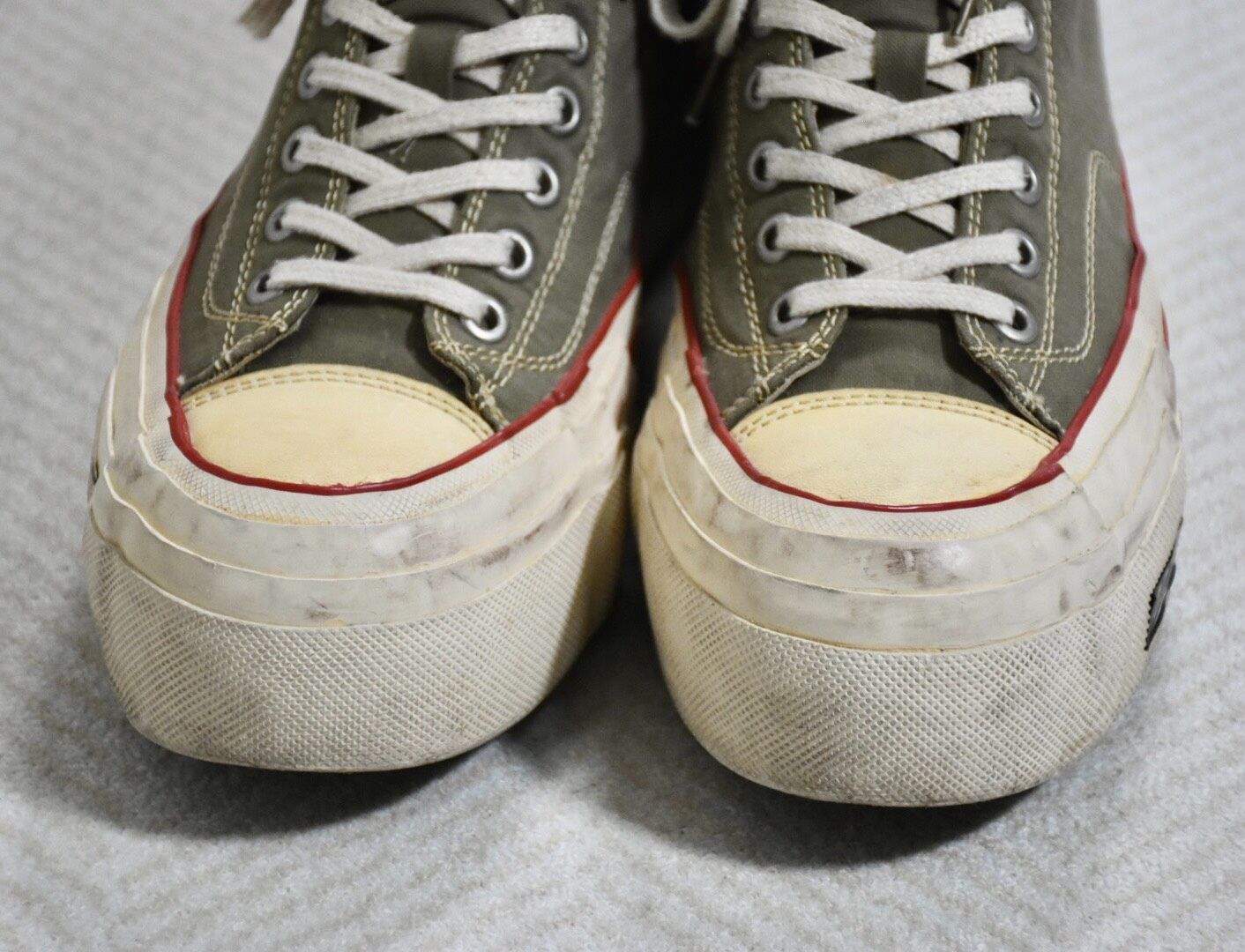 Visvim ICT Skagway Hi Sneakers — label