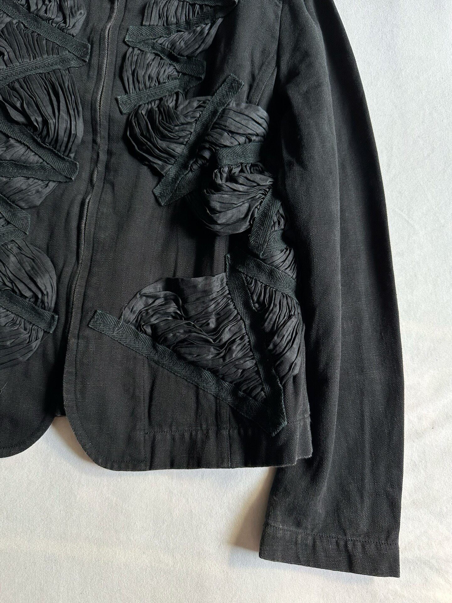 Issey Miyake 2003 Runway Textured Jacket — label