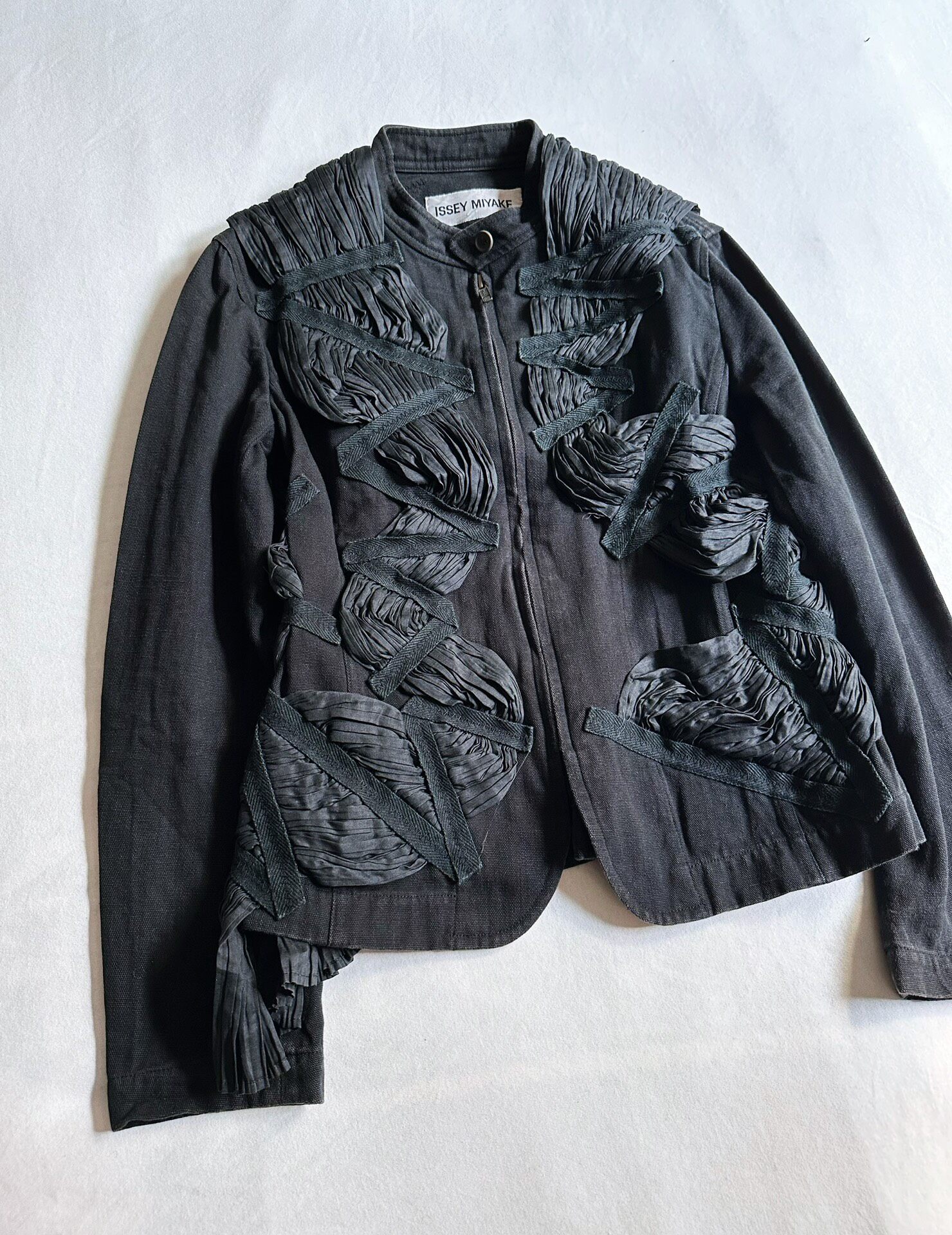 Issey Miyake 2003 Runway Textured Jacket — front