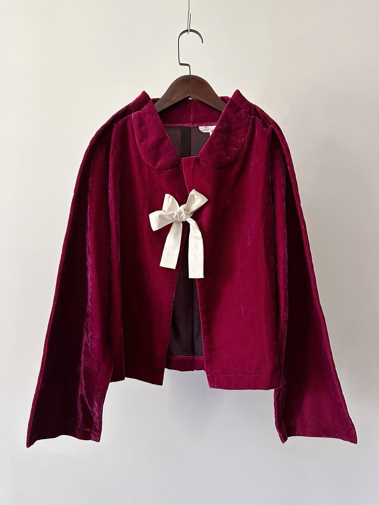 Comme des Garcons Magenta Velvet Jacket