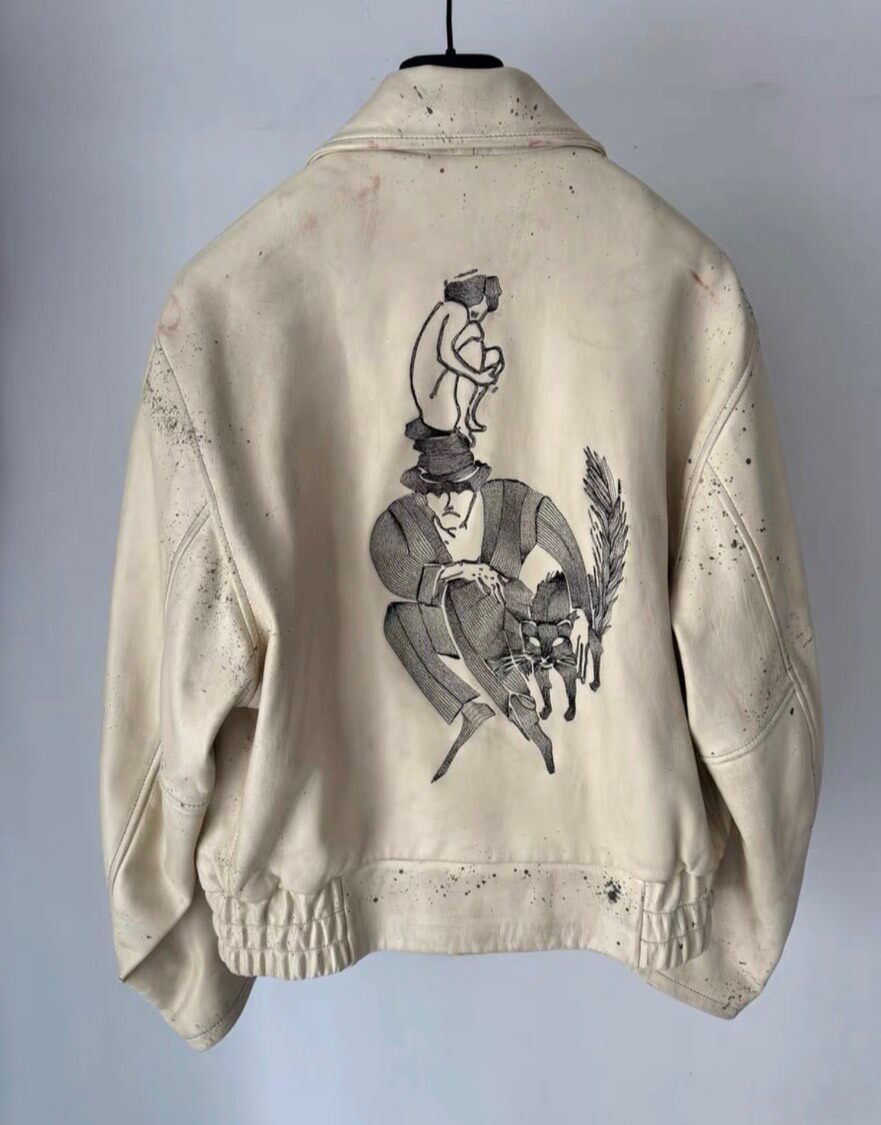 Enfants Riches Deprimes Distressed Zip Jacket — front