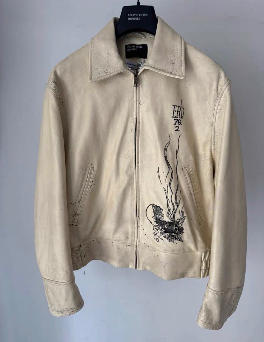 Enfants Riches Deprimes Distressed Zip Jacket