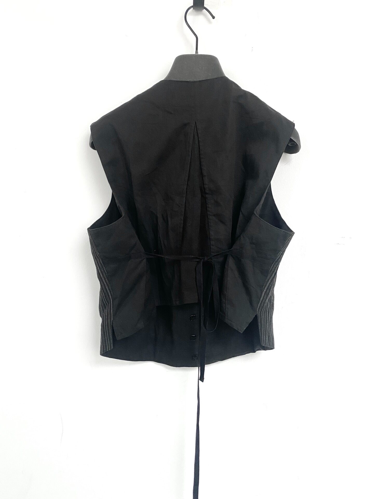Ann Demeulemeester Striped Tie Vest — back