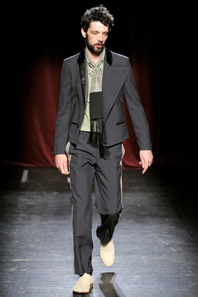 Maison Margiela S/S12 Suit Biker Jacket — detail