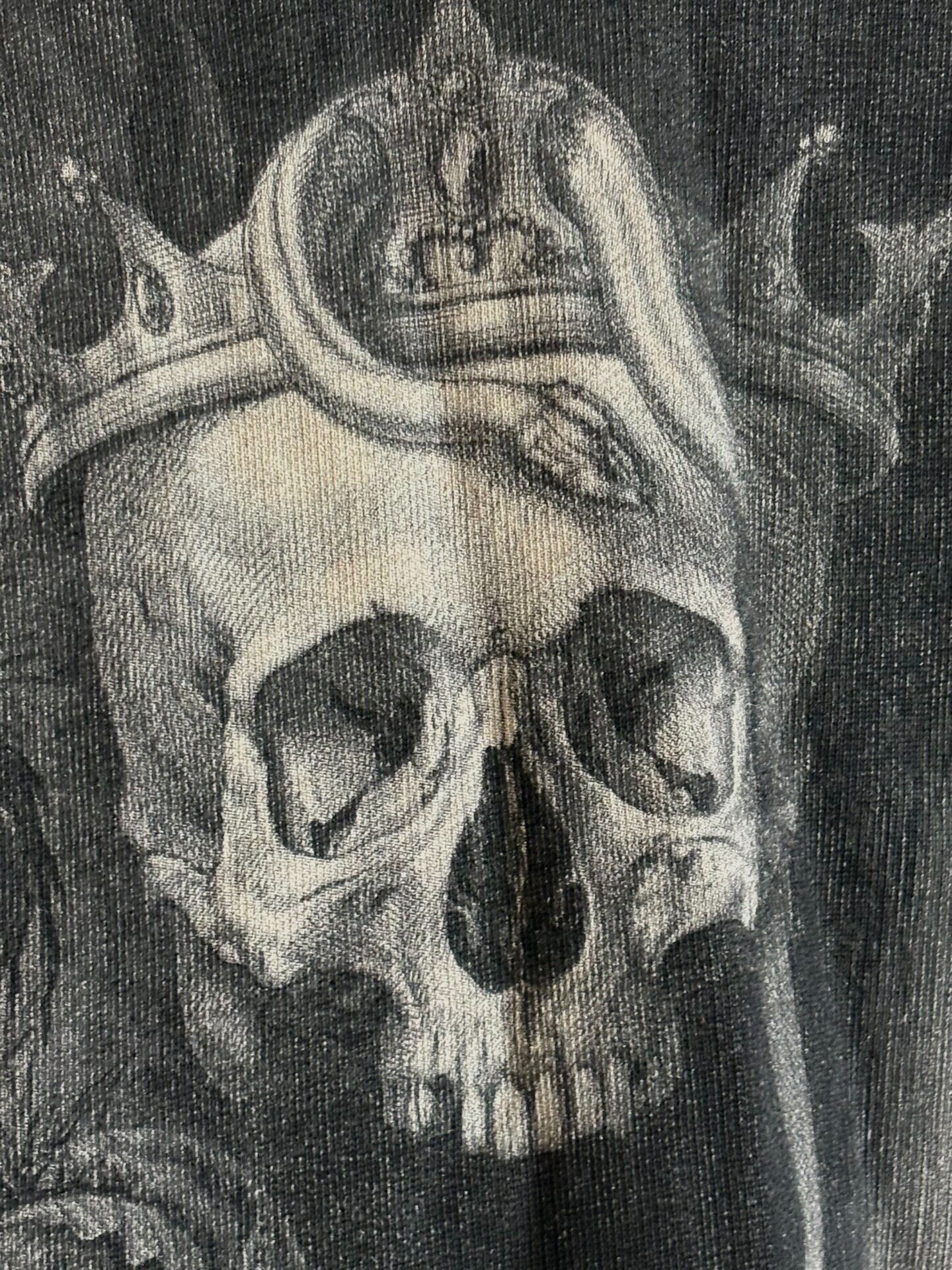 Alexander McQueen F/W17 Skull Print Hoodie — detail