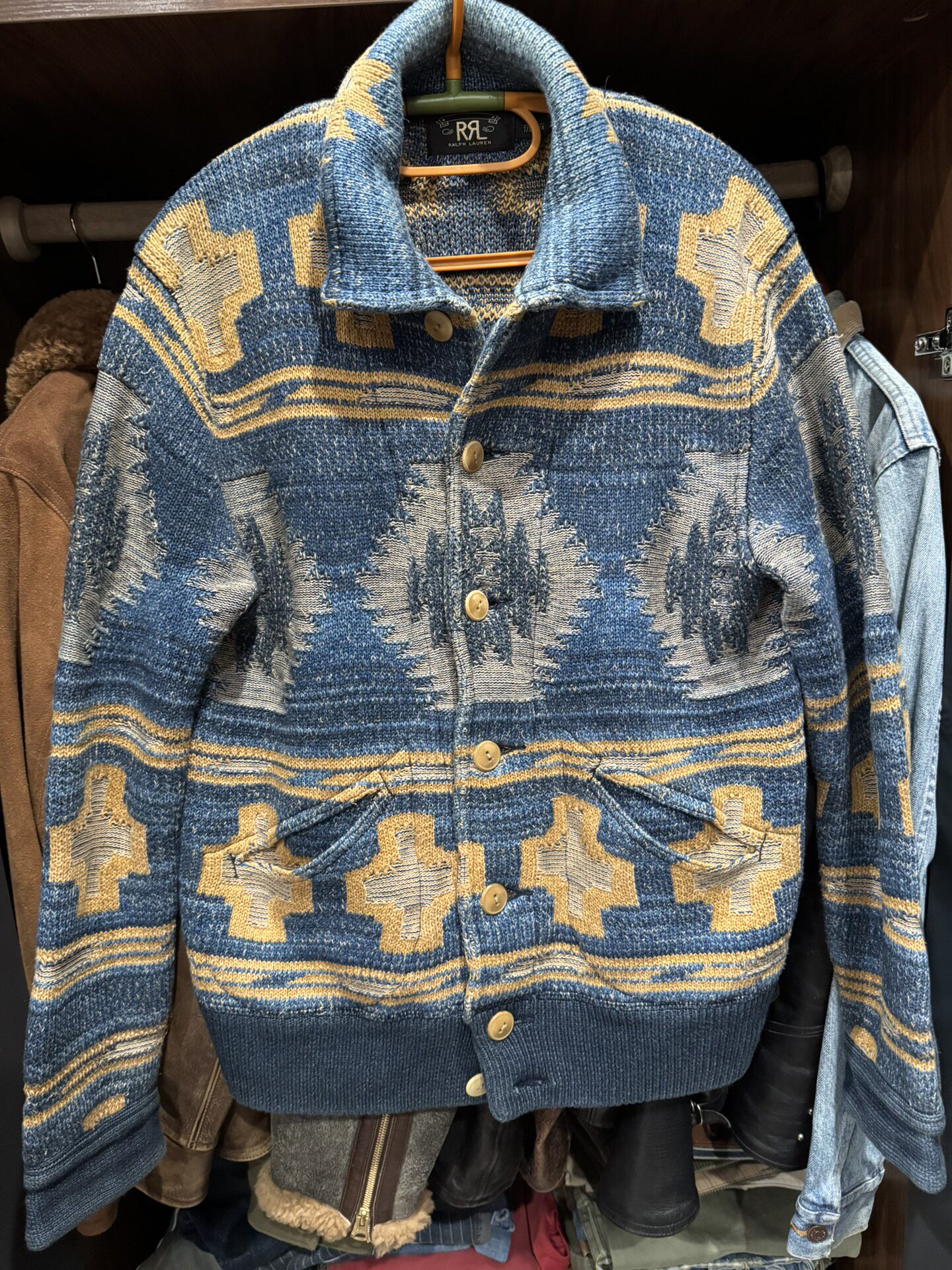 RRL Ralph Lauren Southwest Knit Cardigan