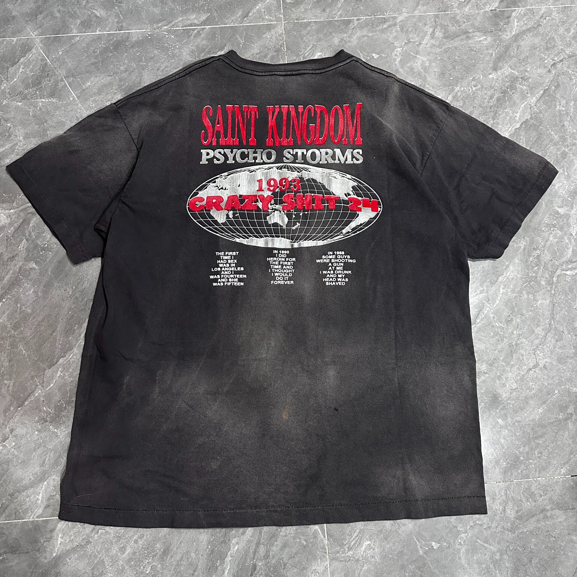 Saint Michael SS24 Lastman Jesus Wash Tee — front