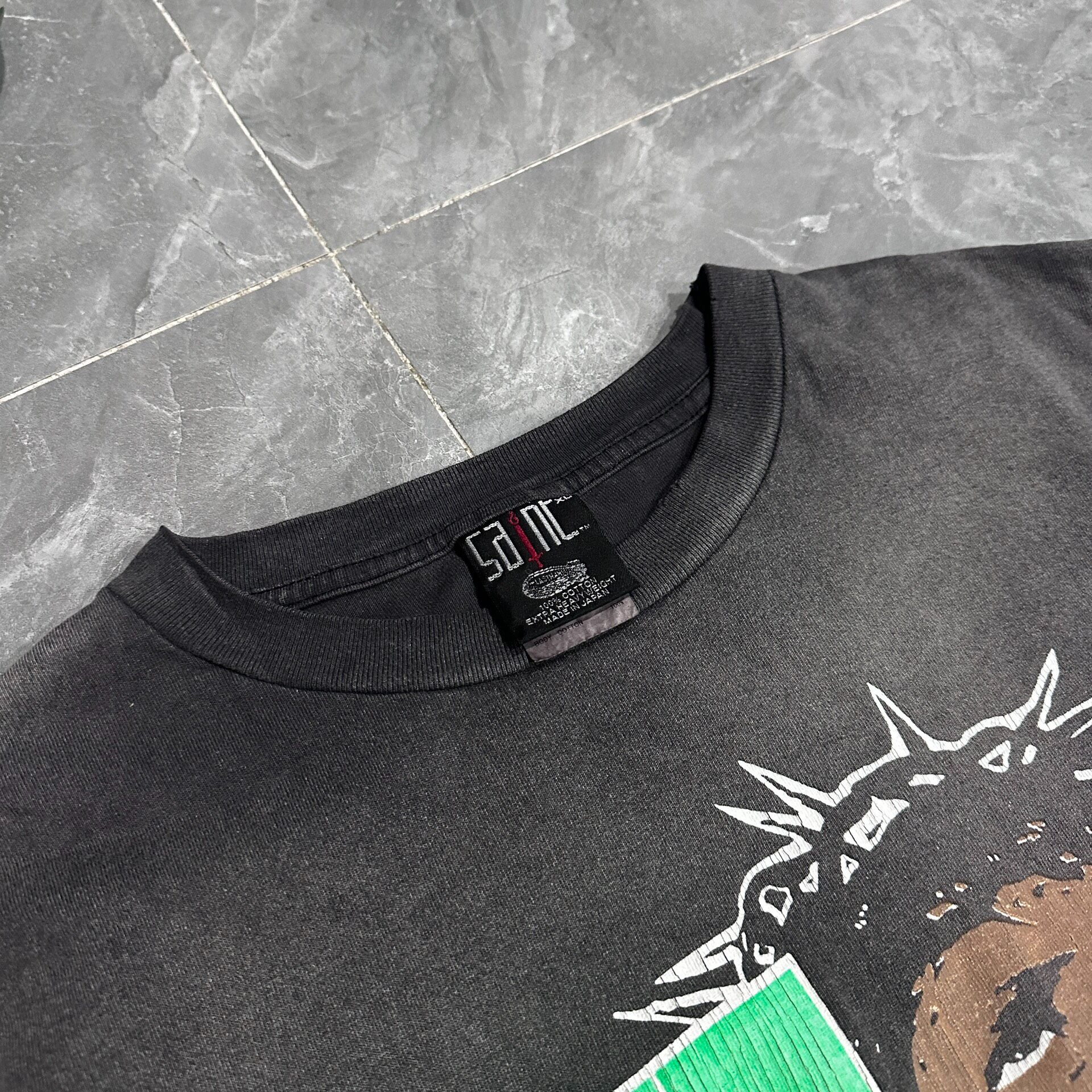 Saint Michael SS24 Lastman Jesus Wash Tee — detail