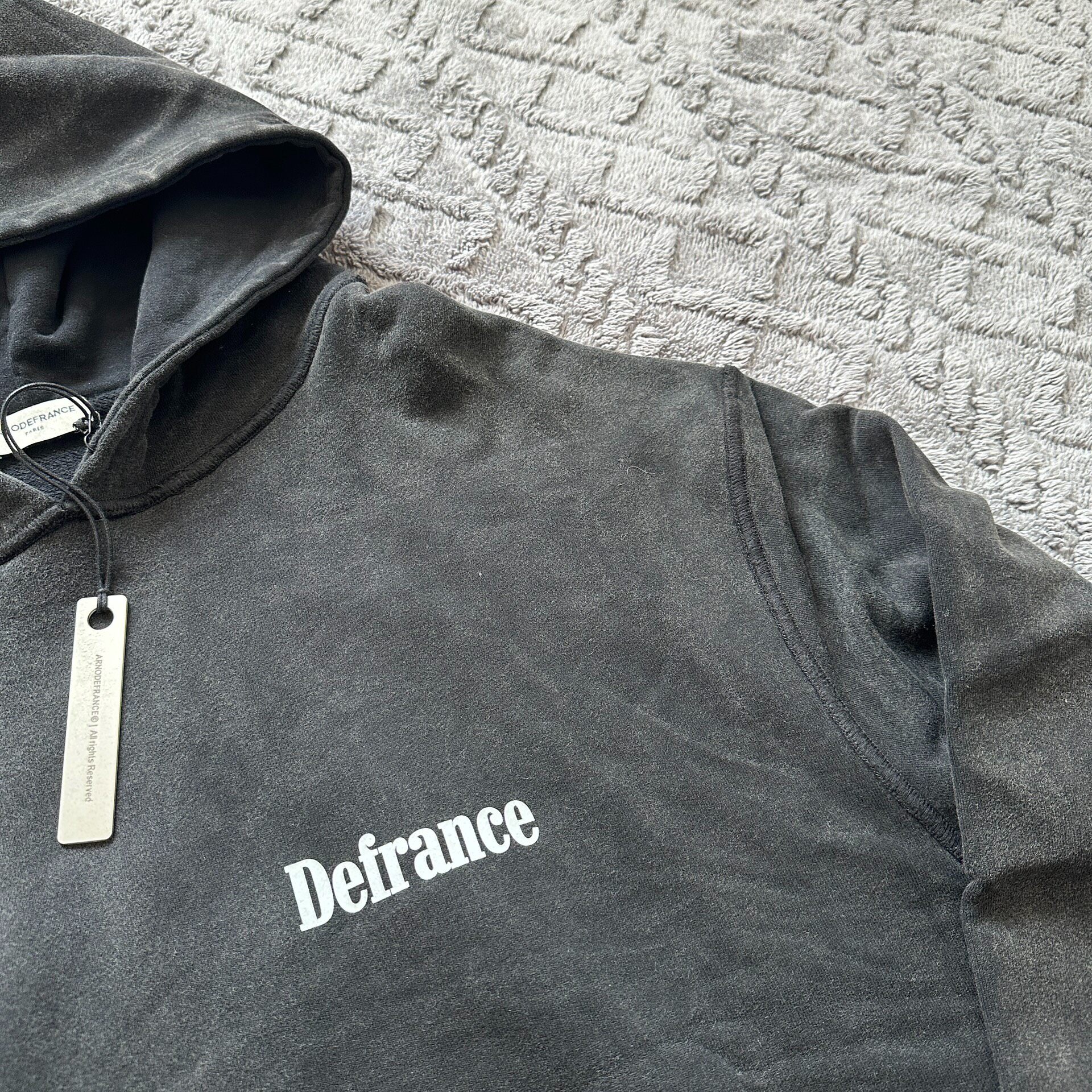 Arnodefrance Cowboy Graphic Hooded Sweatshirt — detail