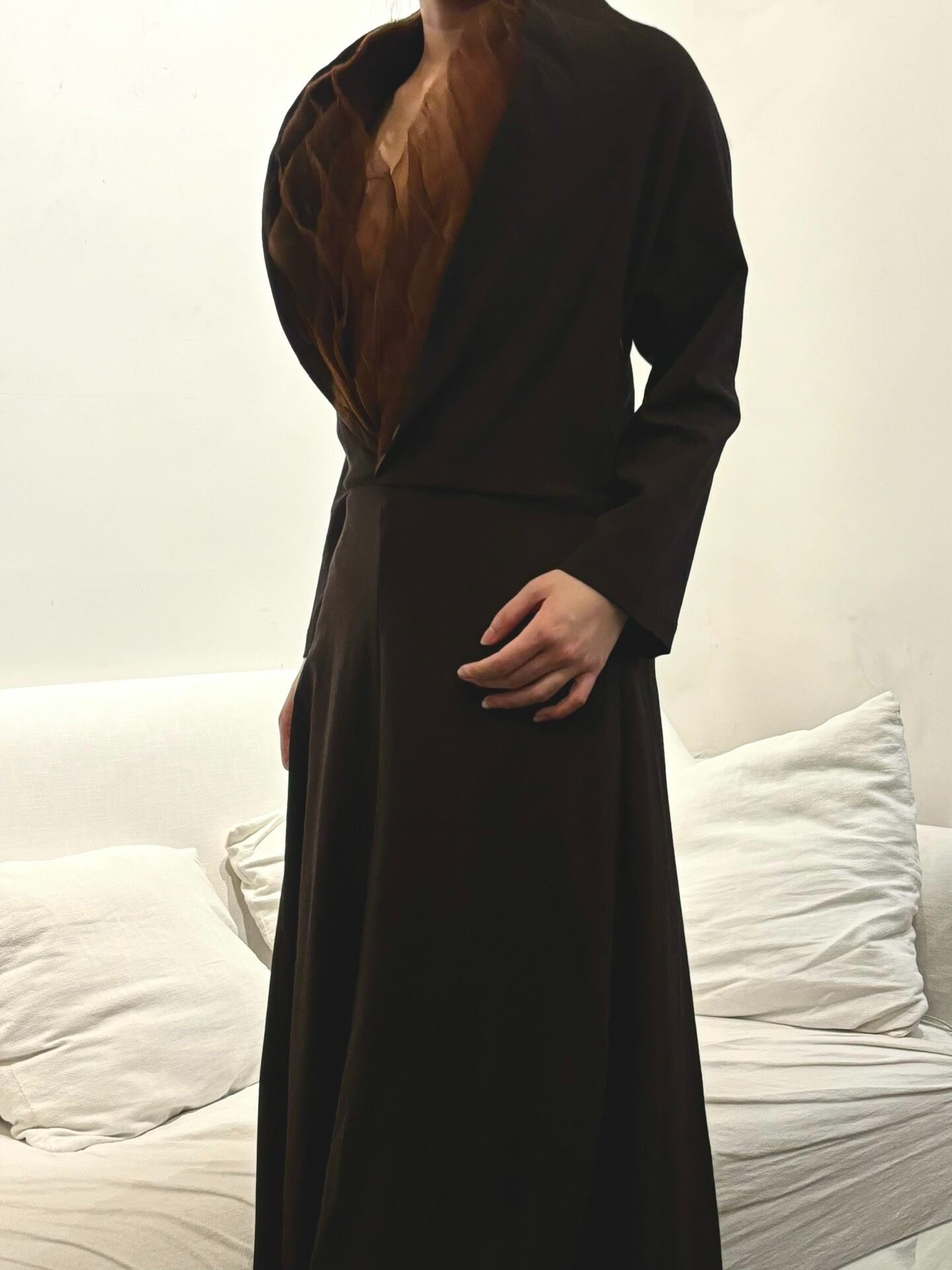 Junya Watanabe F/W00 Pleated Long Dress