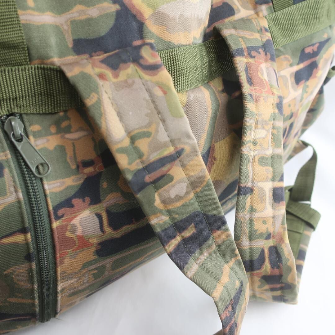 Jean Paul Gaultier Camouflage Portrait Backpack — label
