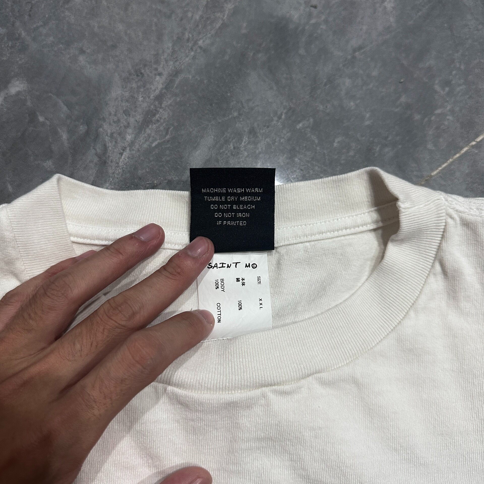 Saint Michael SS24 Abstract Graphic Tee — label