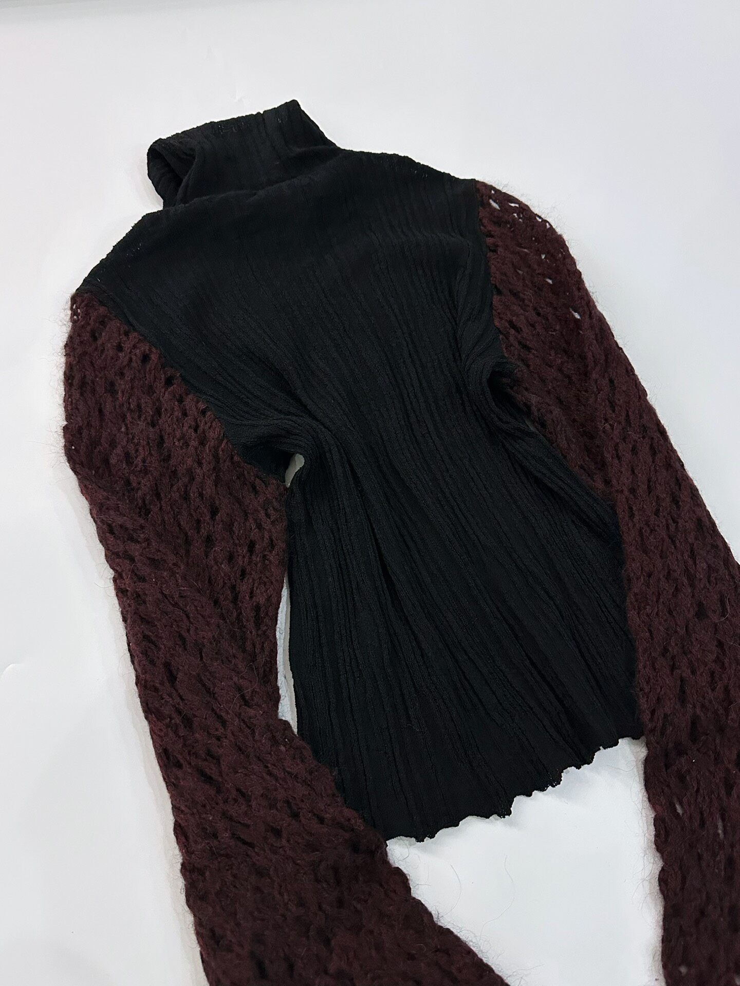 Dries Van Noten Knit Turtleneck Sweater — label
