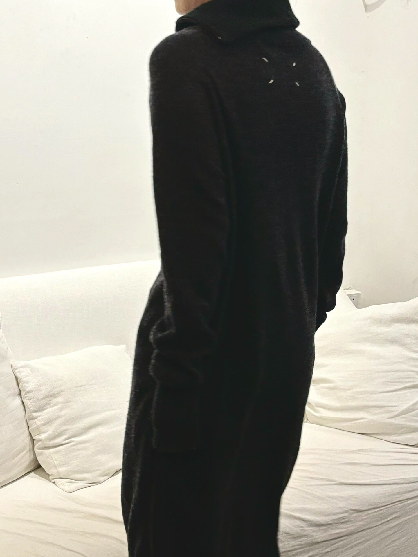 Maison Martin Margiela 2013 Side Zip Wool Dress — front
