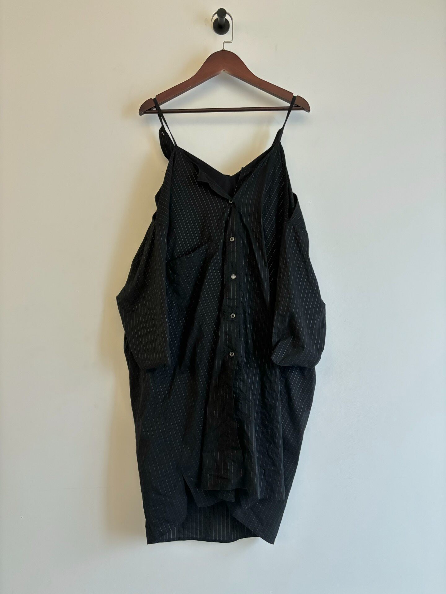 Maison Martin Margiela S/S15 Black Shirt Dress — front