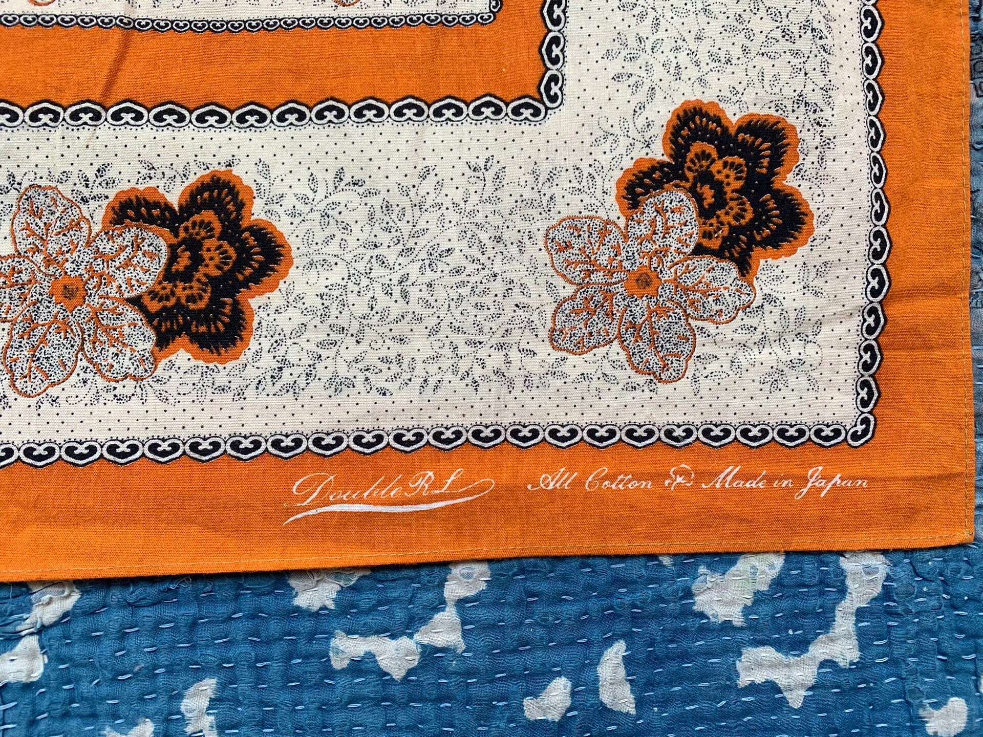 RRL Floral Square Scarves — back