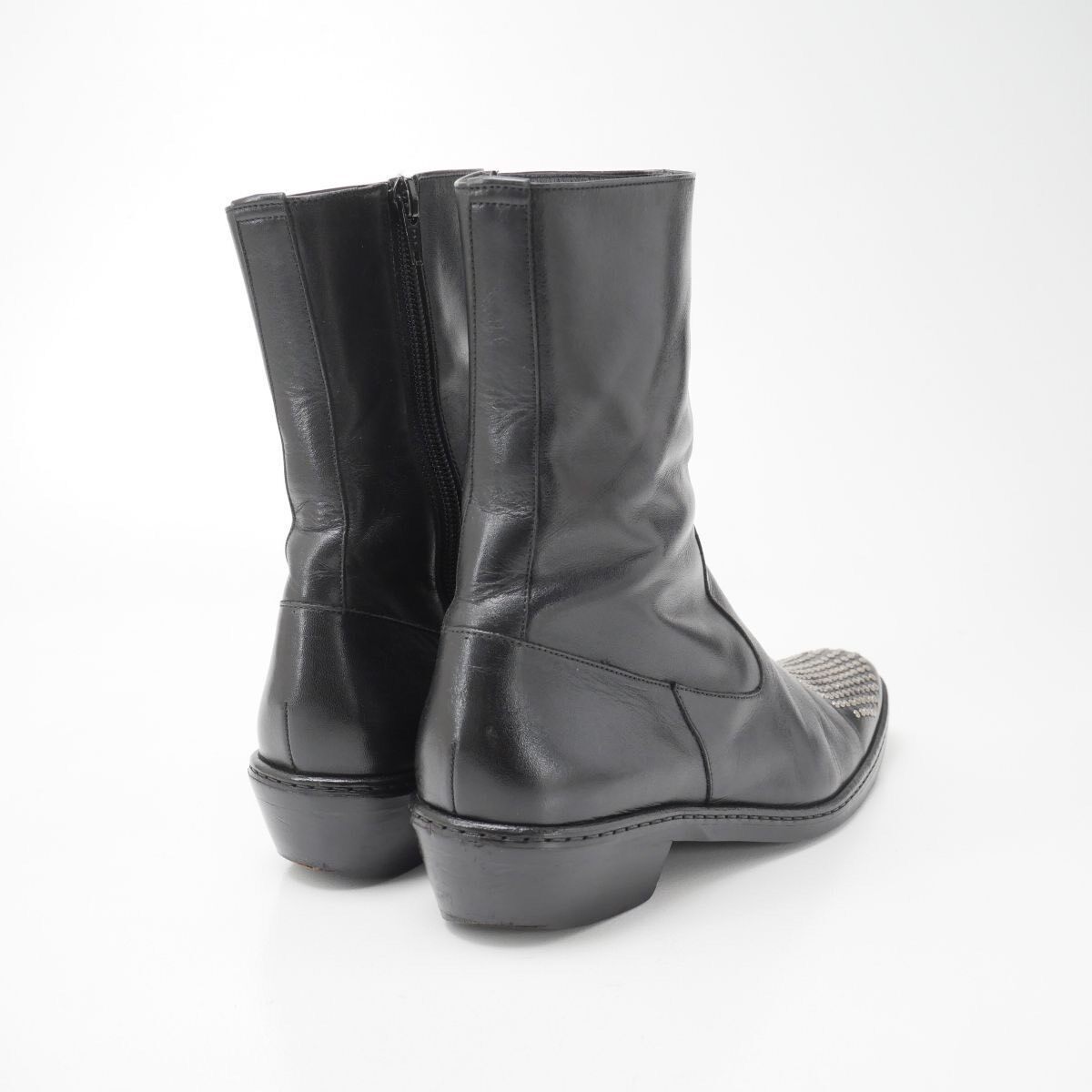 Yohji Yamamoto Black Leather Boots — label