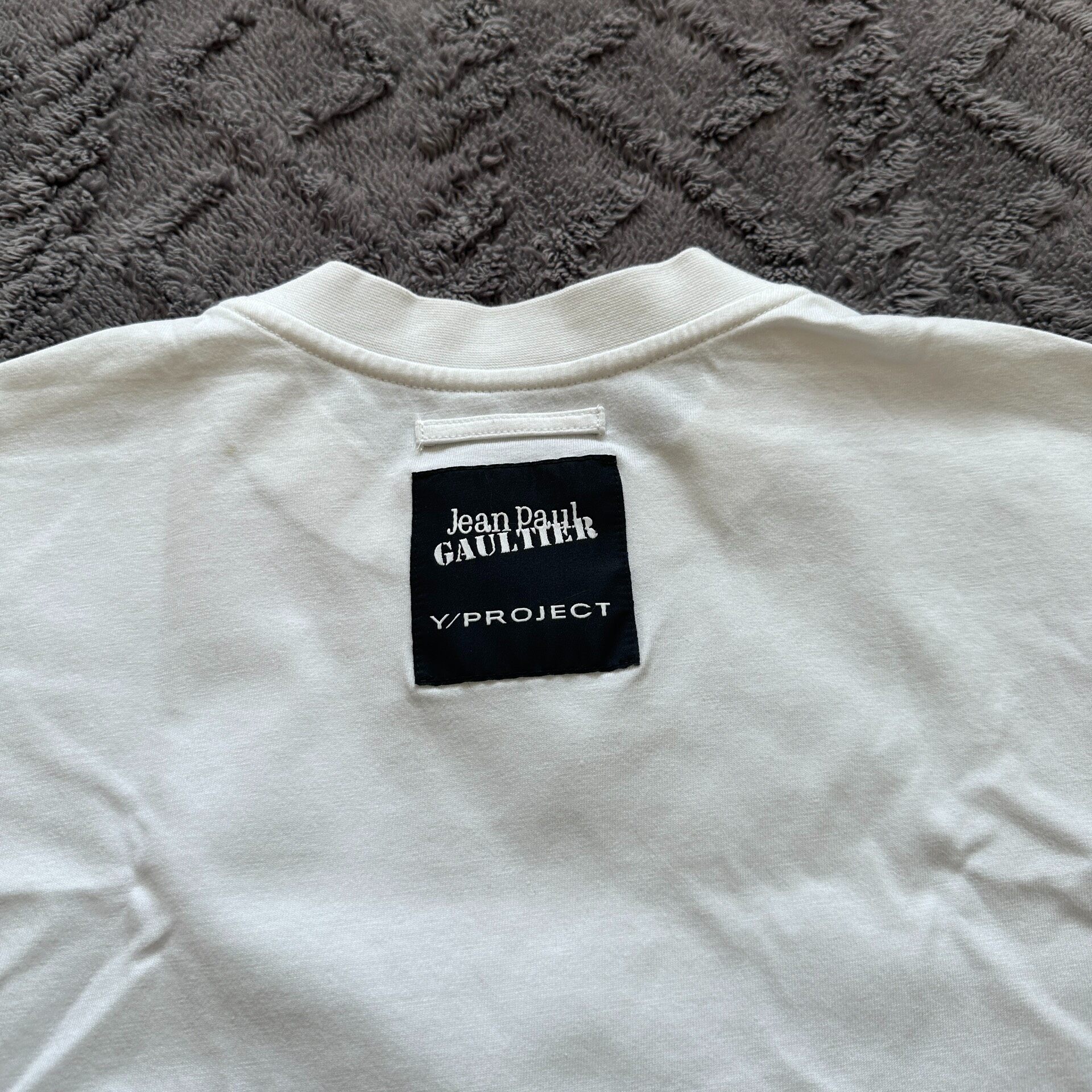 YProject x Gaultier 23ss Denim Print Tee — back