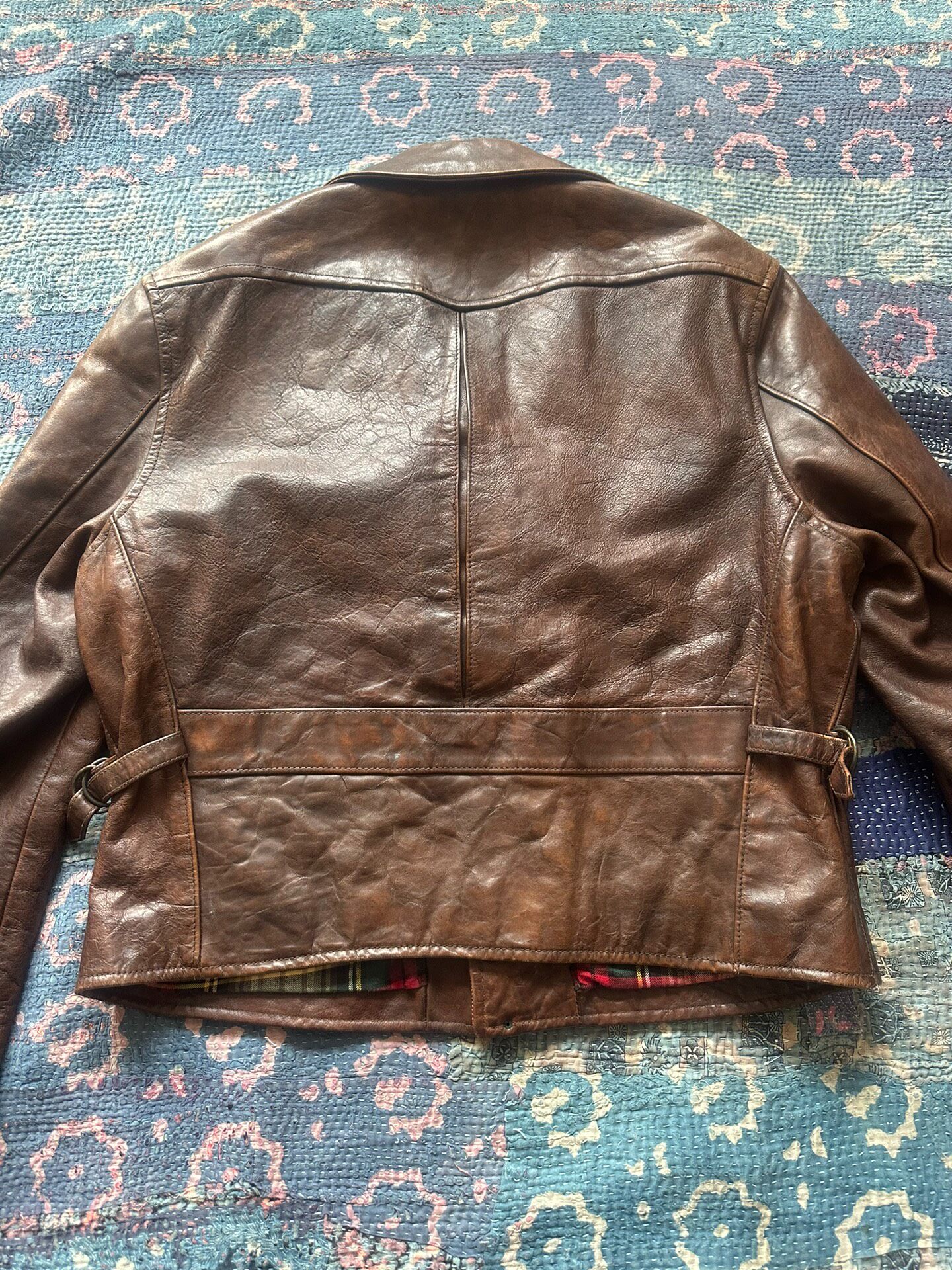Polo Ralph Lauren Distressed Biker Jacket — front