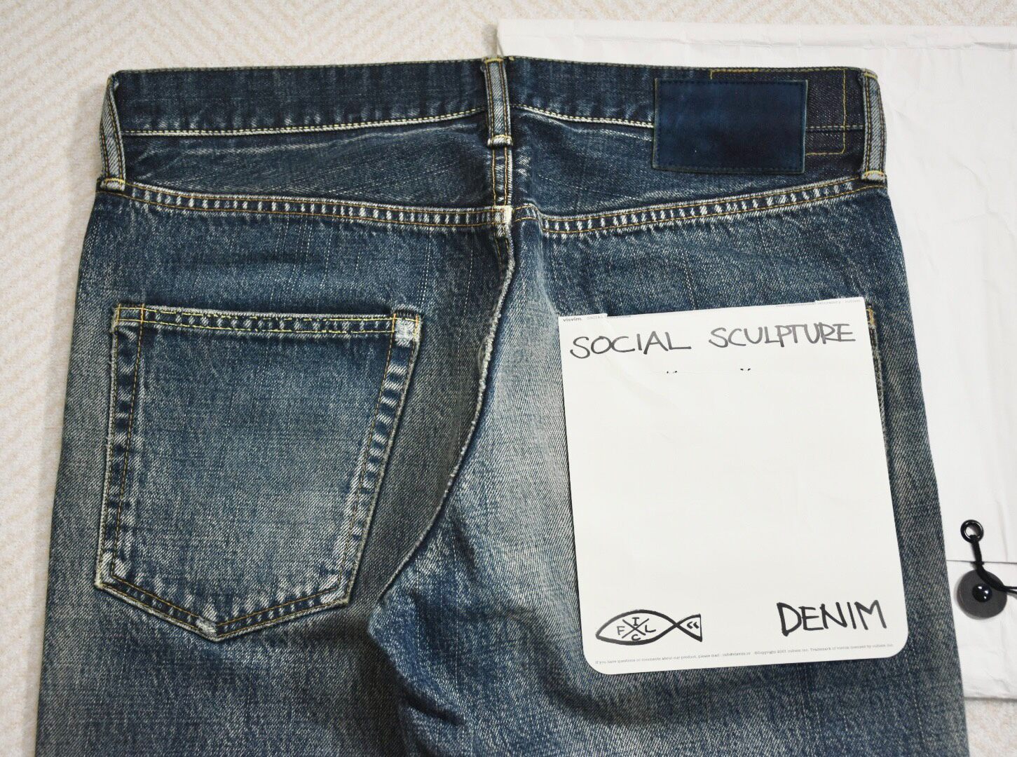 Visvim Social Sculpture Jeans — back