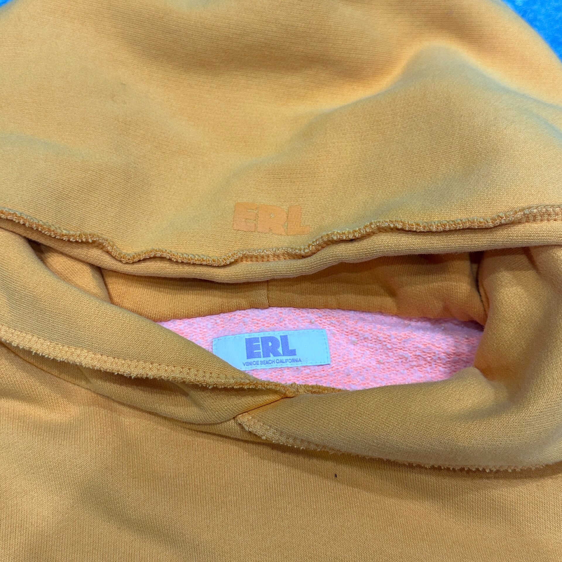 ERL Salmon Orange Hooded Sweatshirt — front